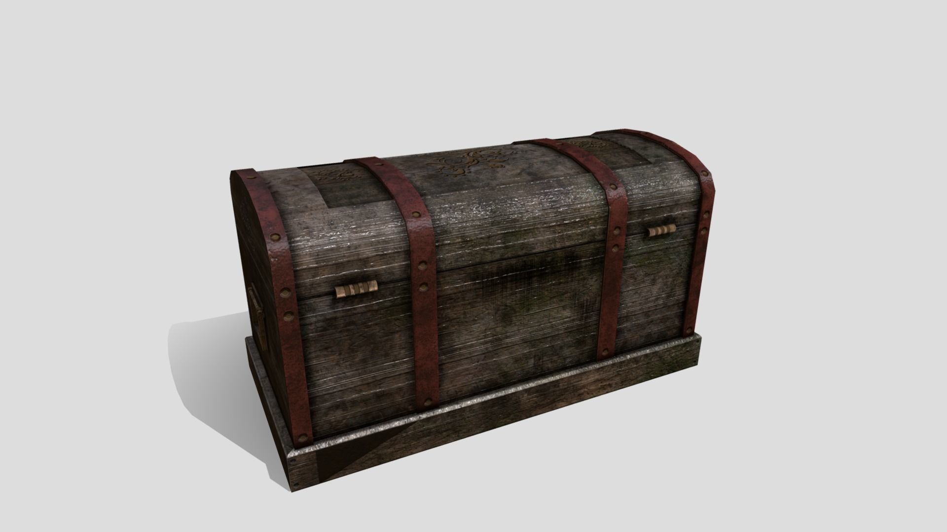 Fantasy Trunk Low-poly 3D model_4
