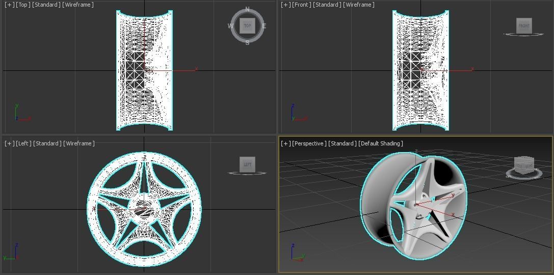 Car Rim 3D model_9