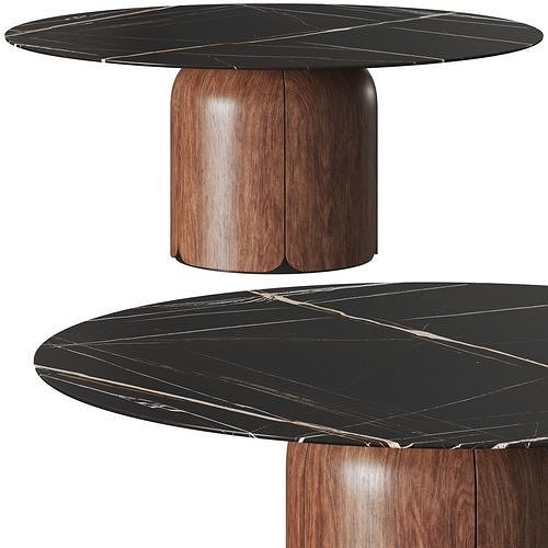 Milla and Milli Bloom Round Dining Table 3D model