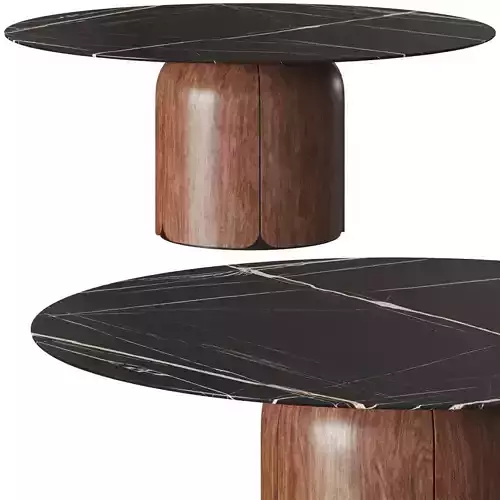 Milla and Milli Bloom Round Dining Table 3D model