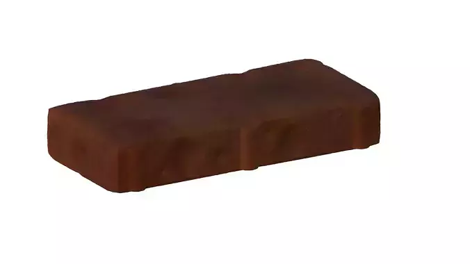 Construction Brick Aged Low-poly 3D model