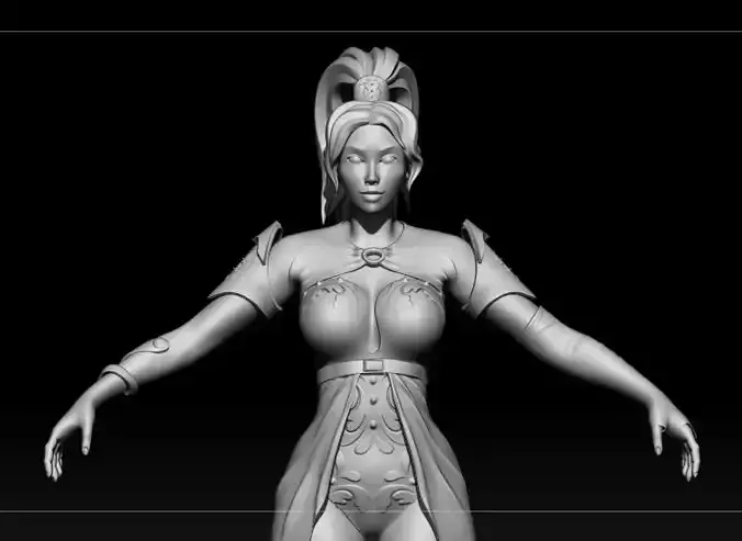 Hero Woman High Poly