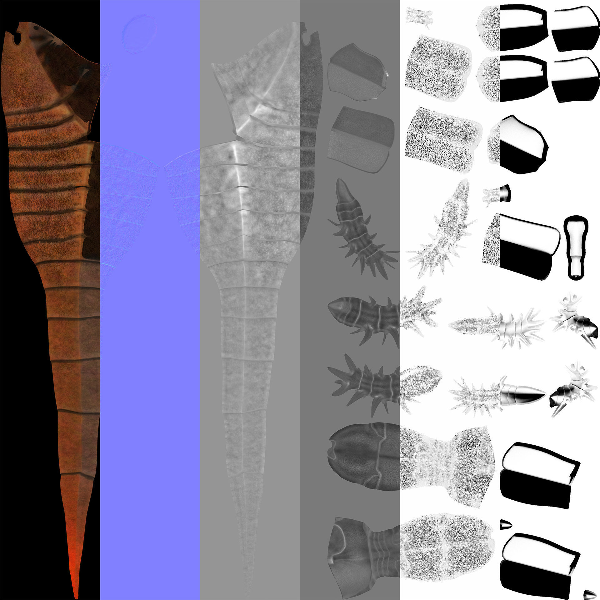 Extinct animals pack version 12 3D model_55