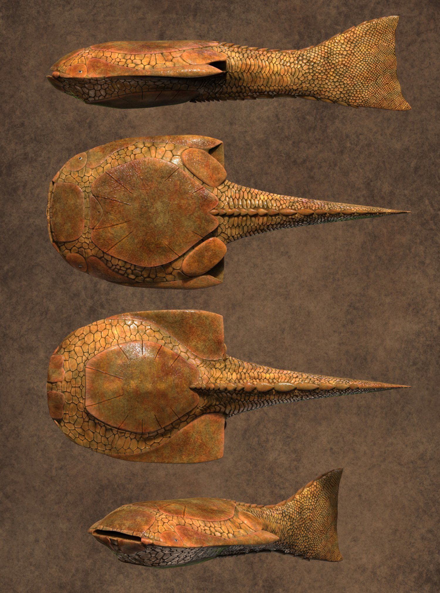 Extinct animals pack version 12 3D model_63