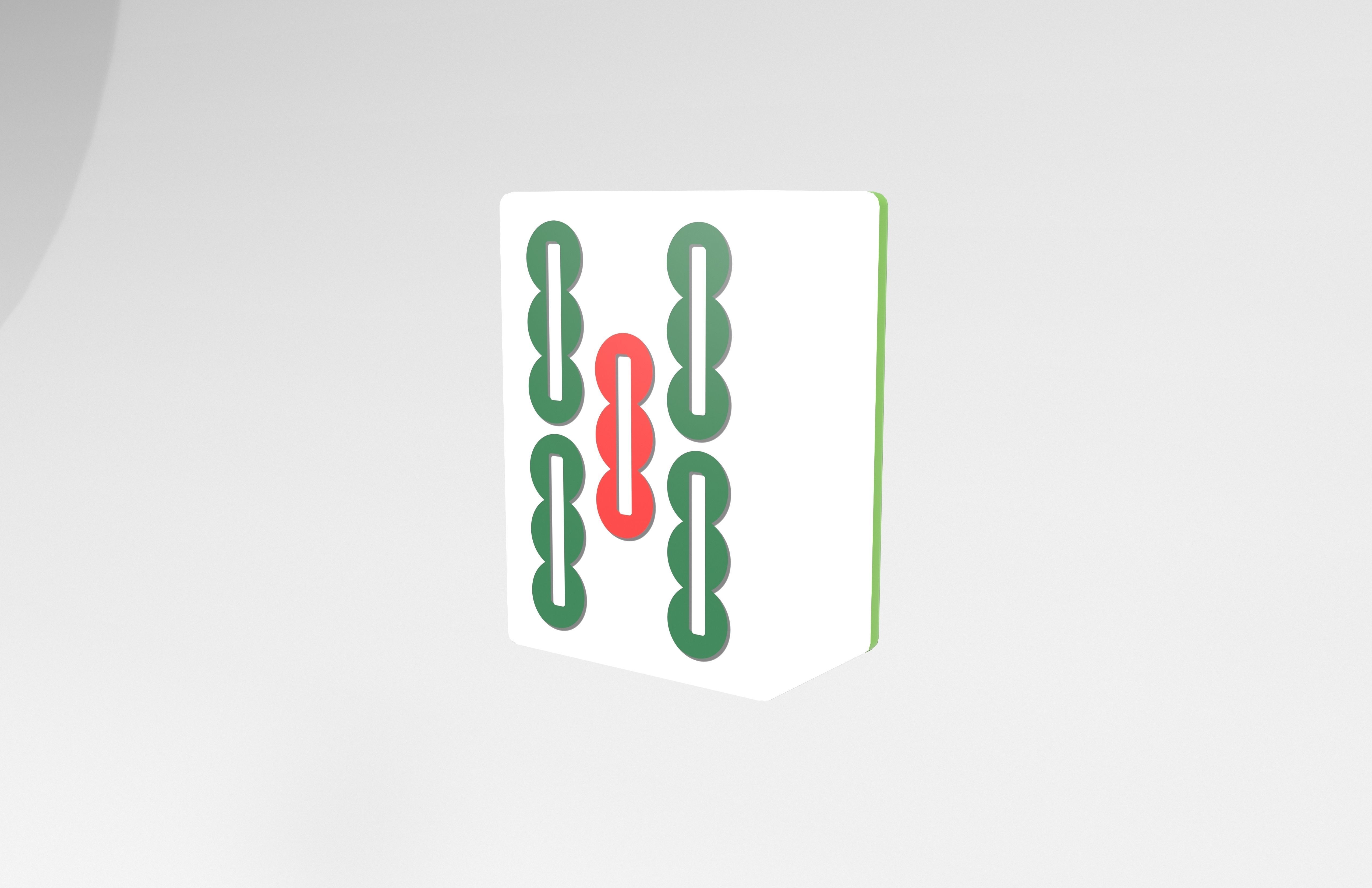 Mahjong V1 Mega Pack Low-poly 3D model_130