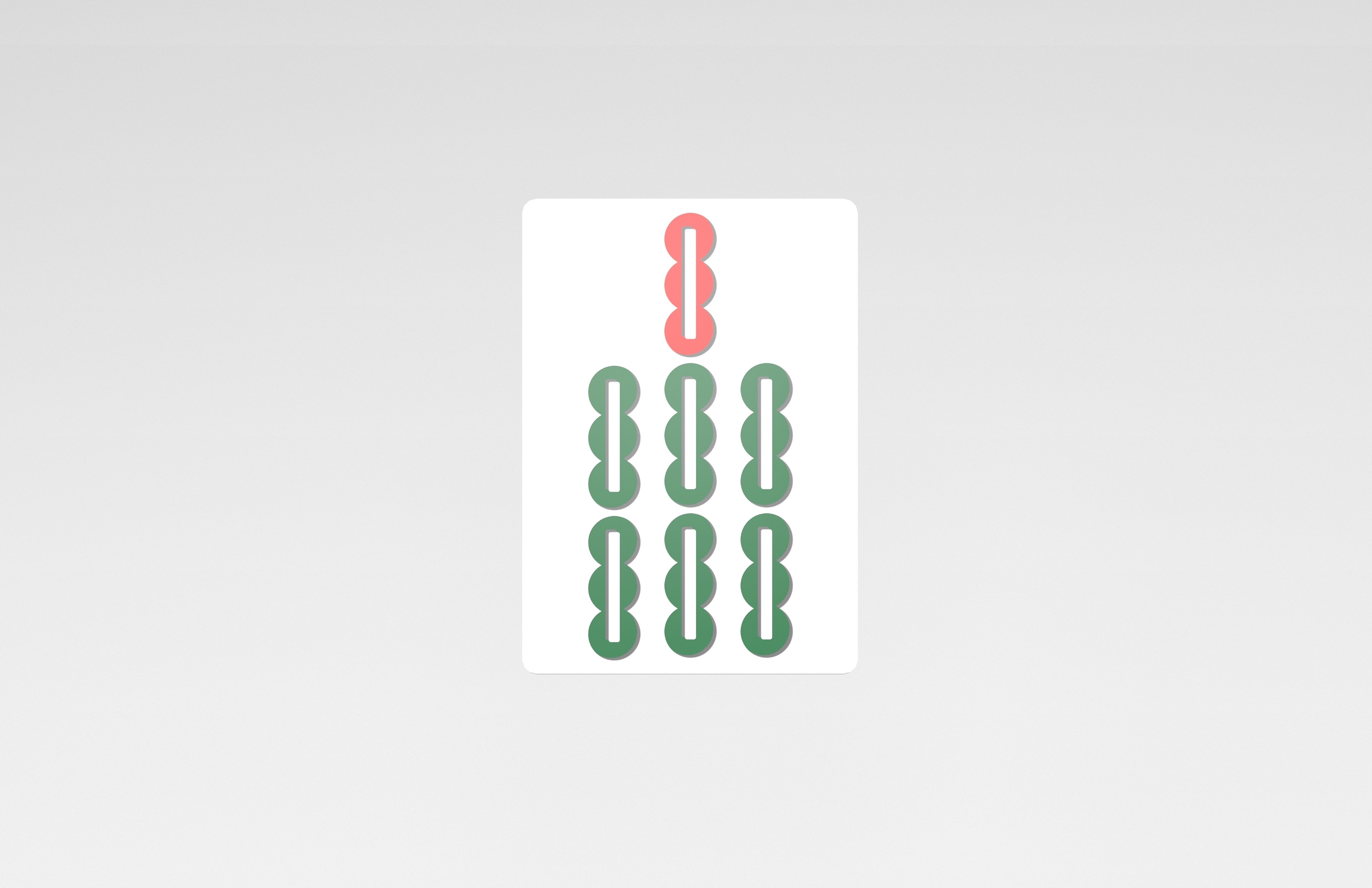 Mahjong V1 Mega Pack Low-poly 3D model_135