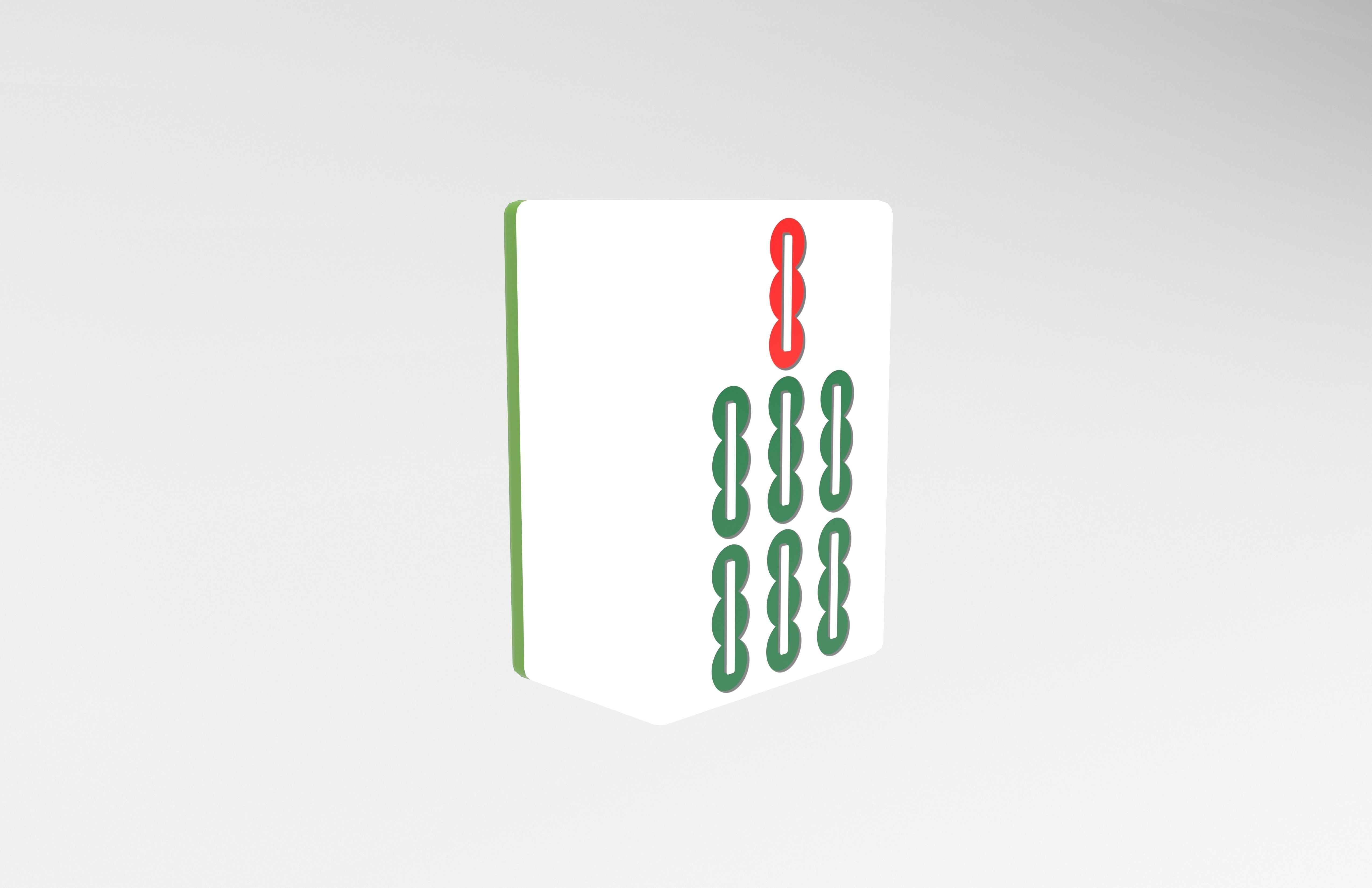 Mahjong V1 Mega Pack Low-poly 3D model_134
