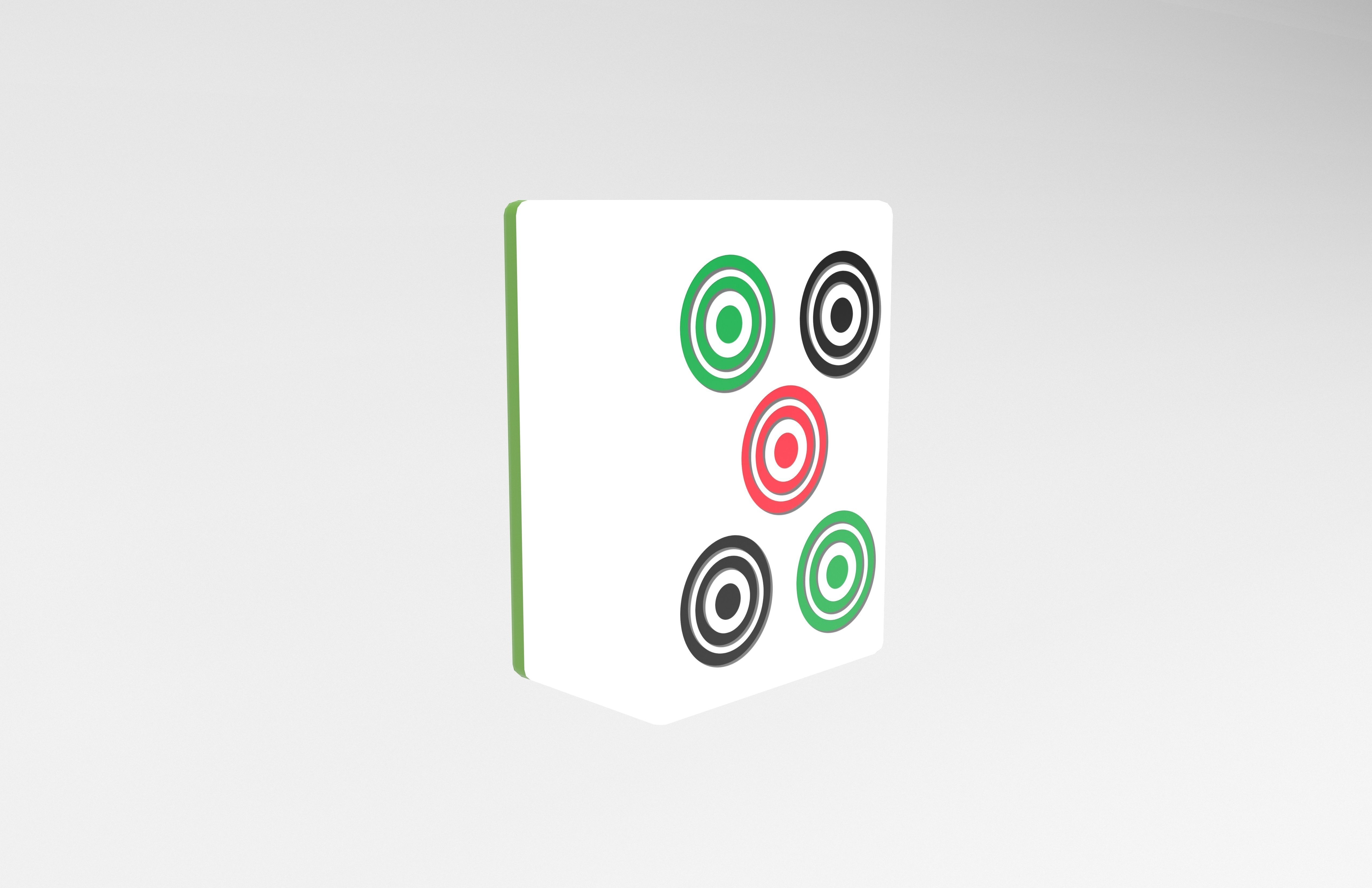 Mahjong V1 Mega Pack Low-poly 3D model_99