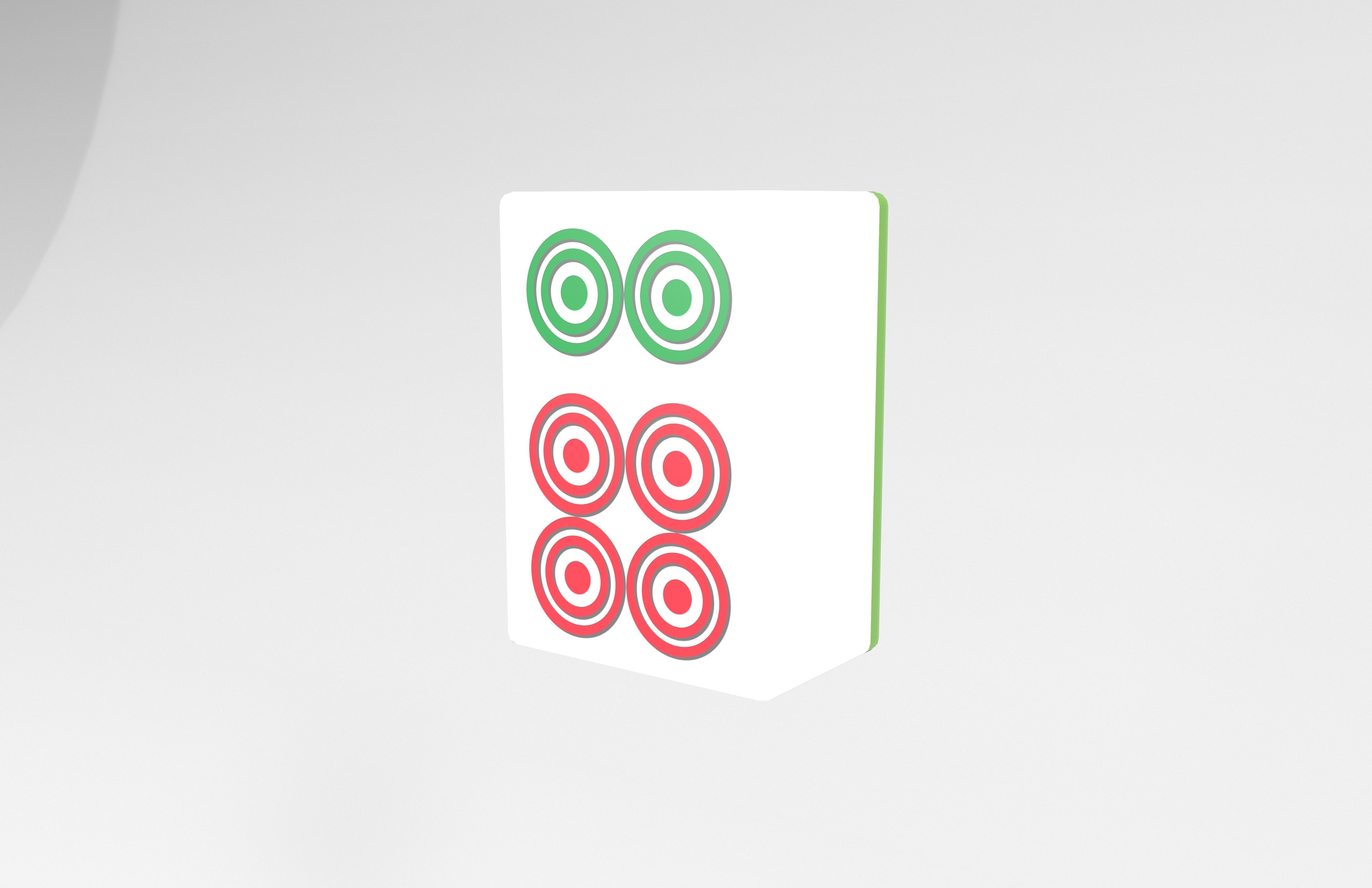 Mahjong V1 Mega Pack Low-poly 3D model_42