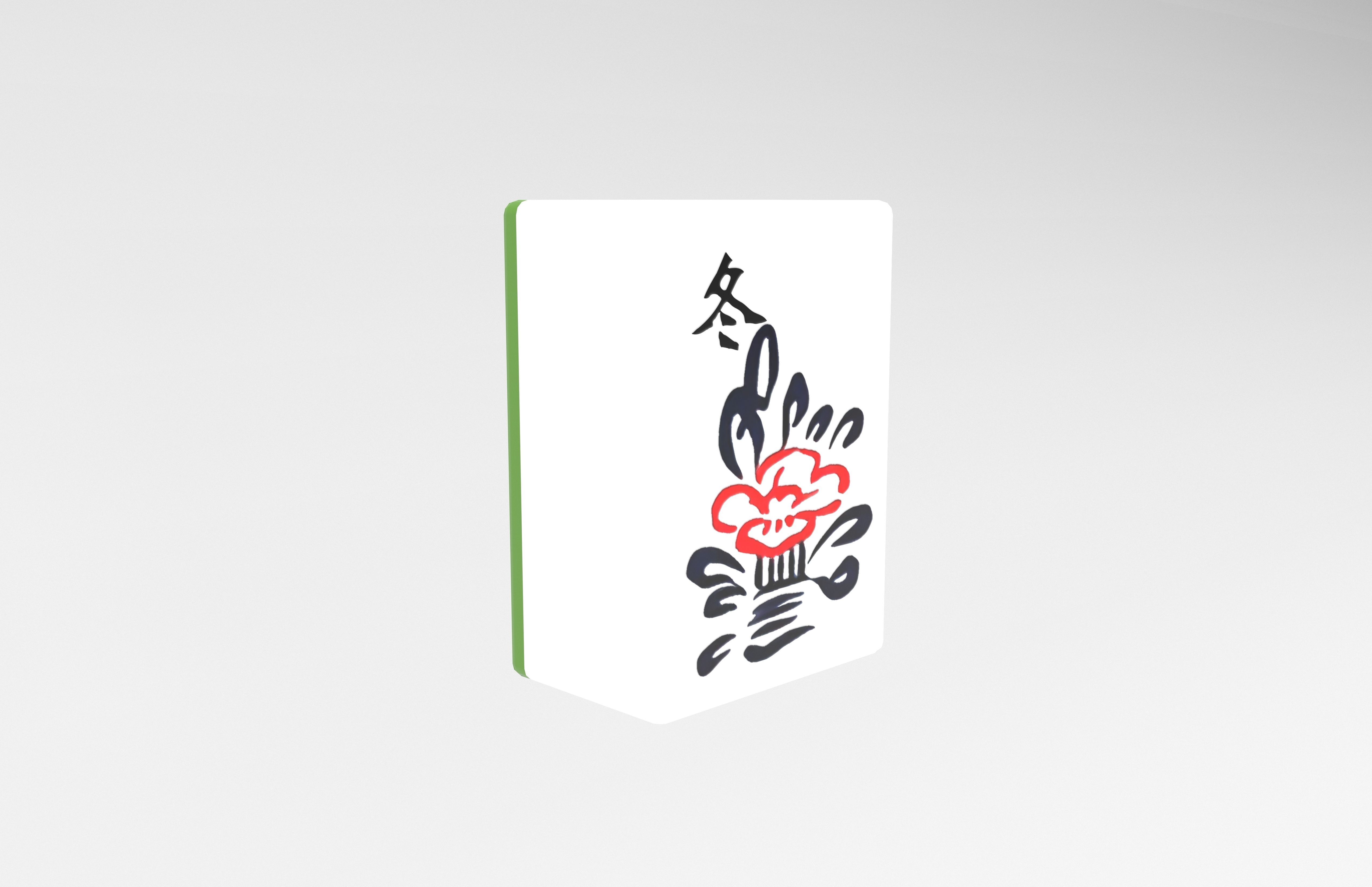 Mahjong V1 Mega Pack Low-poly 3D model_124