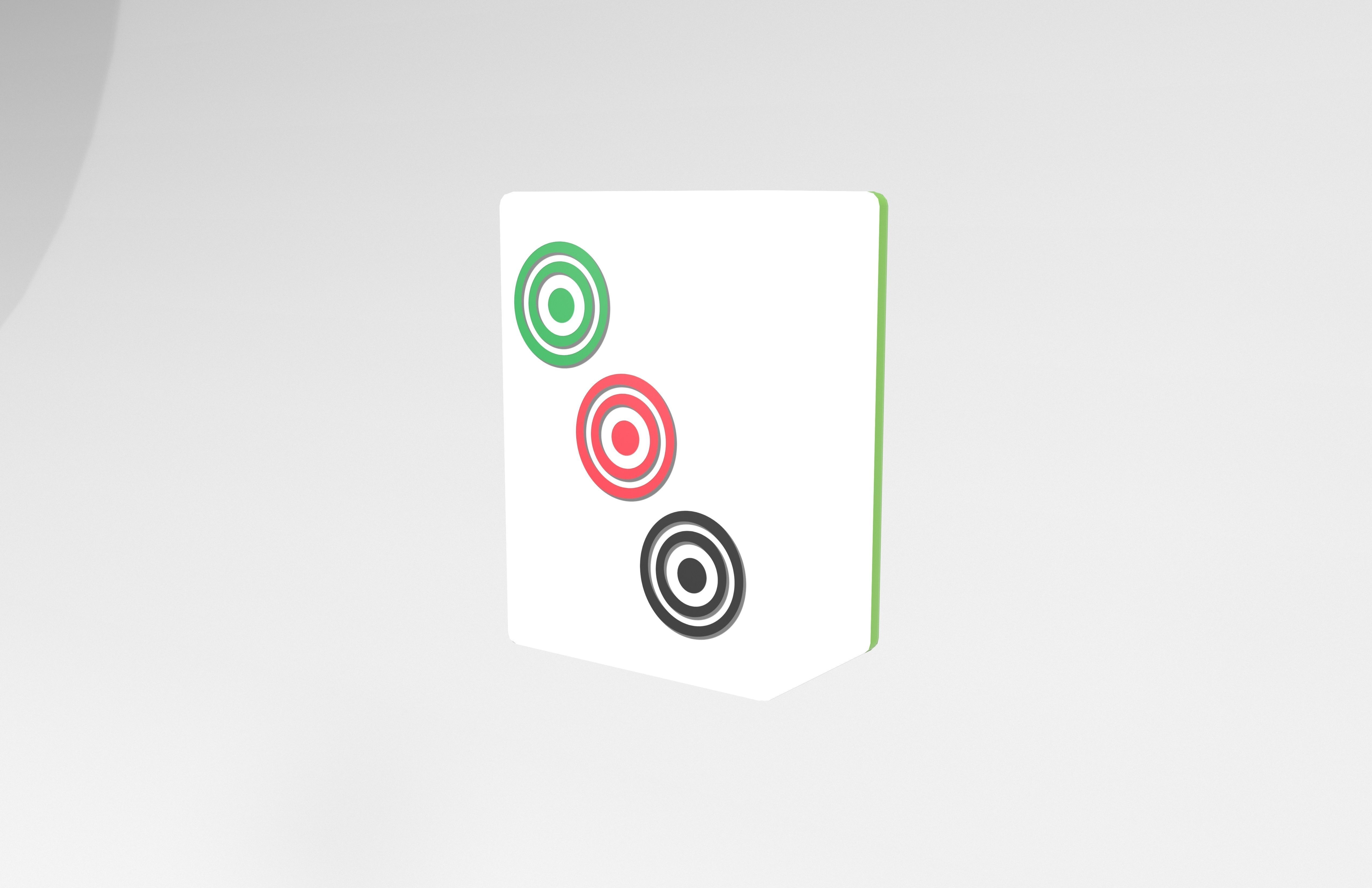 Mahjong V1 Mega Pack Low-poly 3D model_54