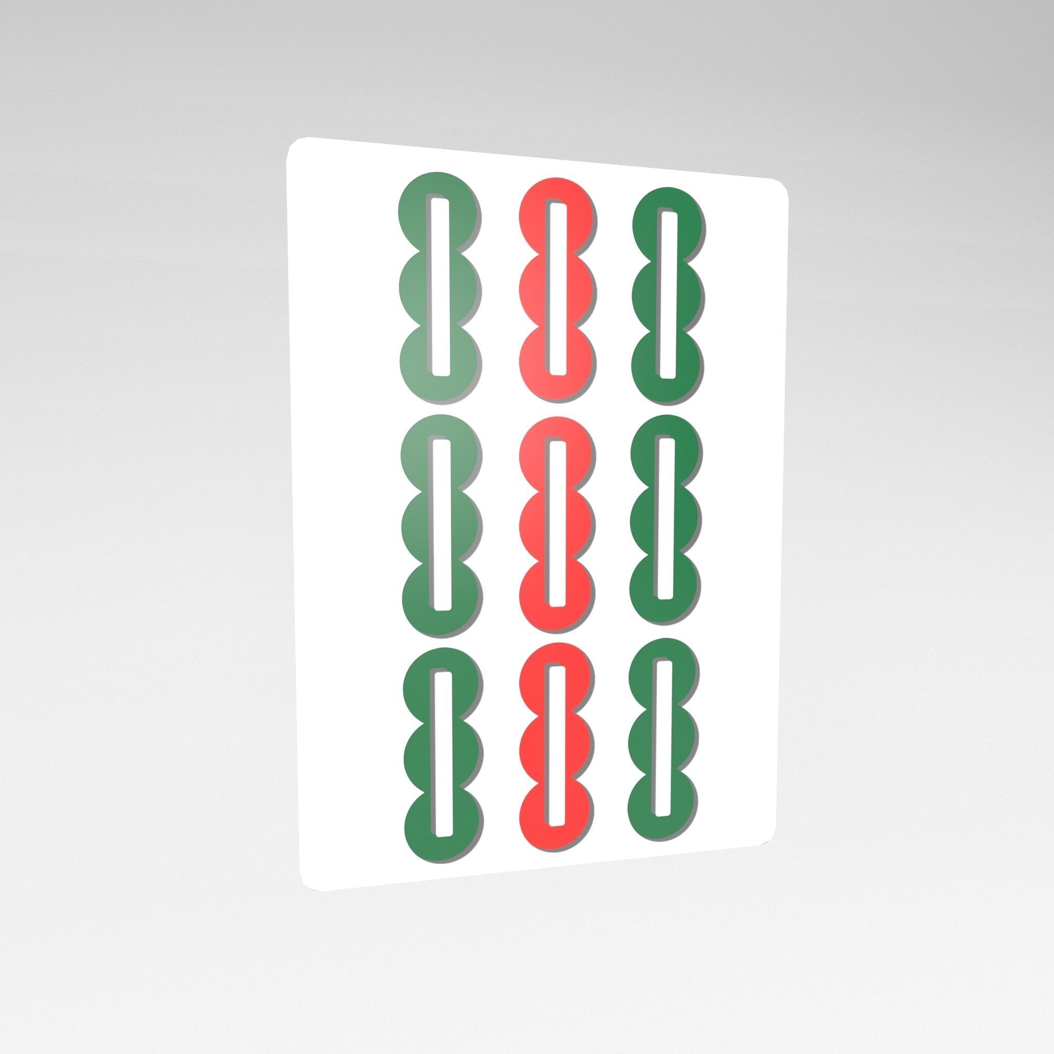 Mahjong V1 Mega Pack Low-poly 3D model_32