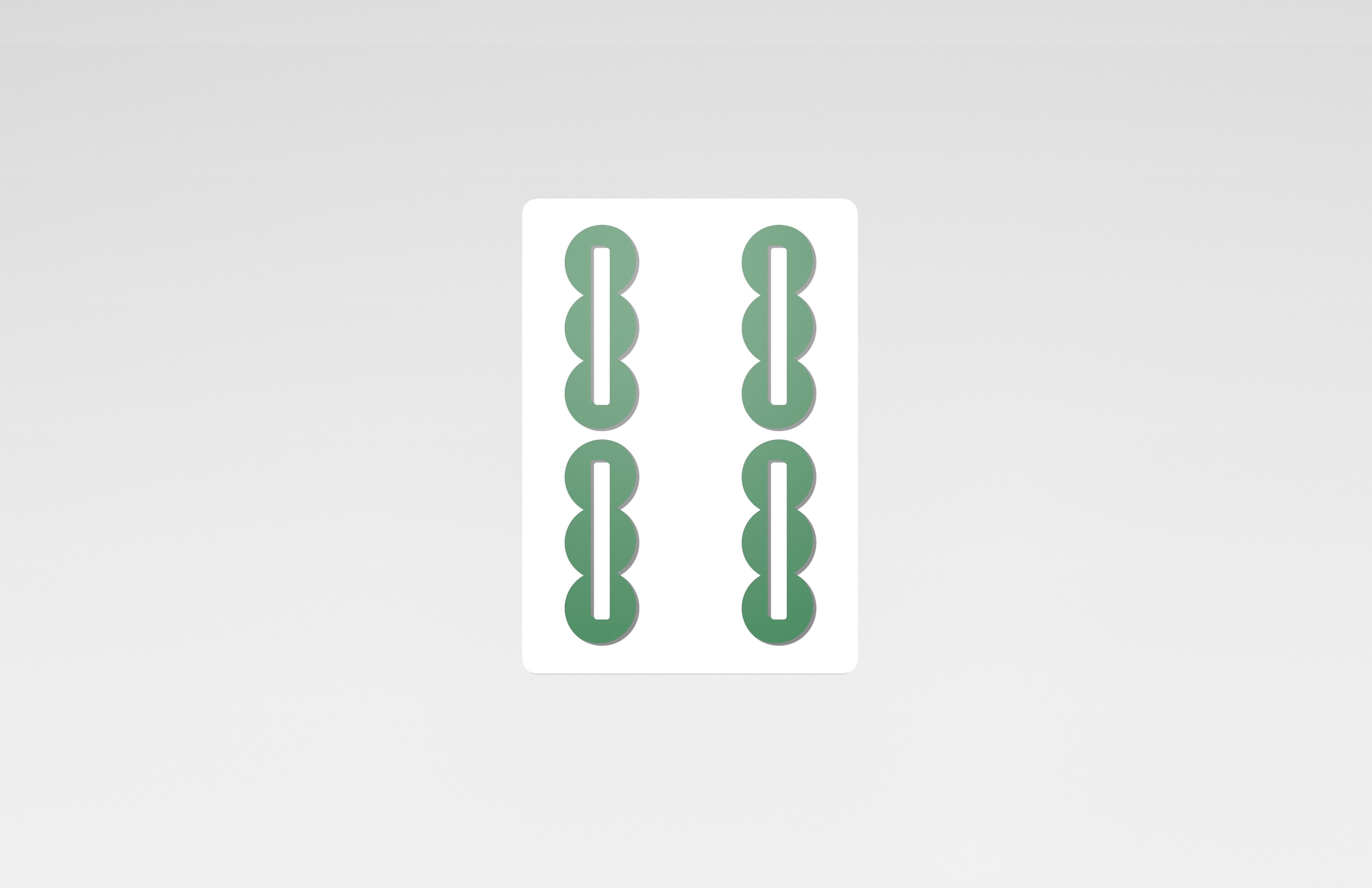 Mahjong V1 Mega Pack Low-poly 3D model_127