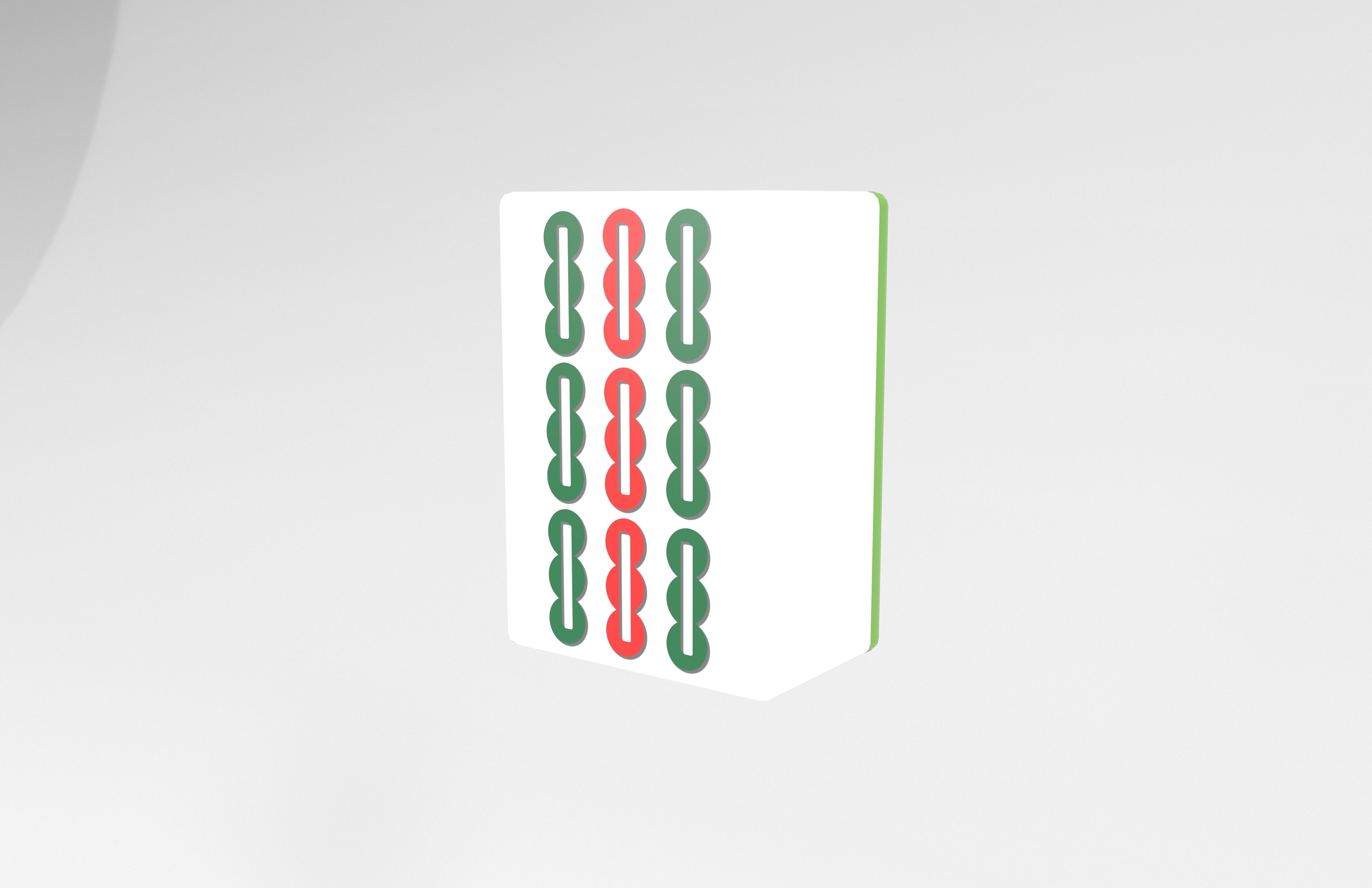 Mahjong V1 Mega Pack Low-poly 3D model_143