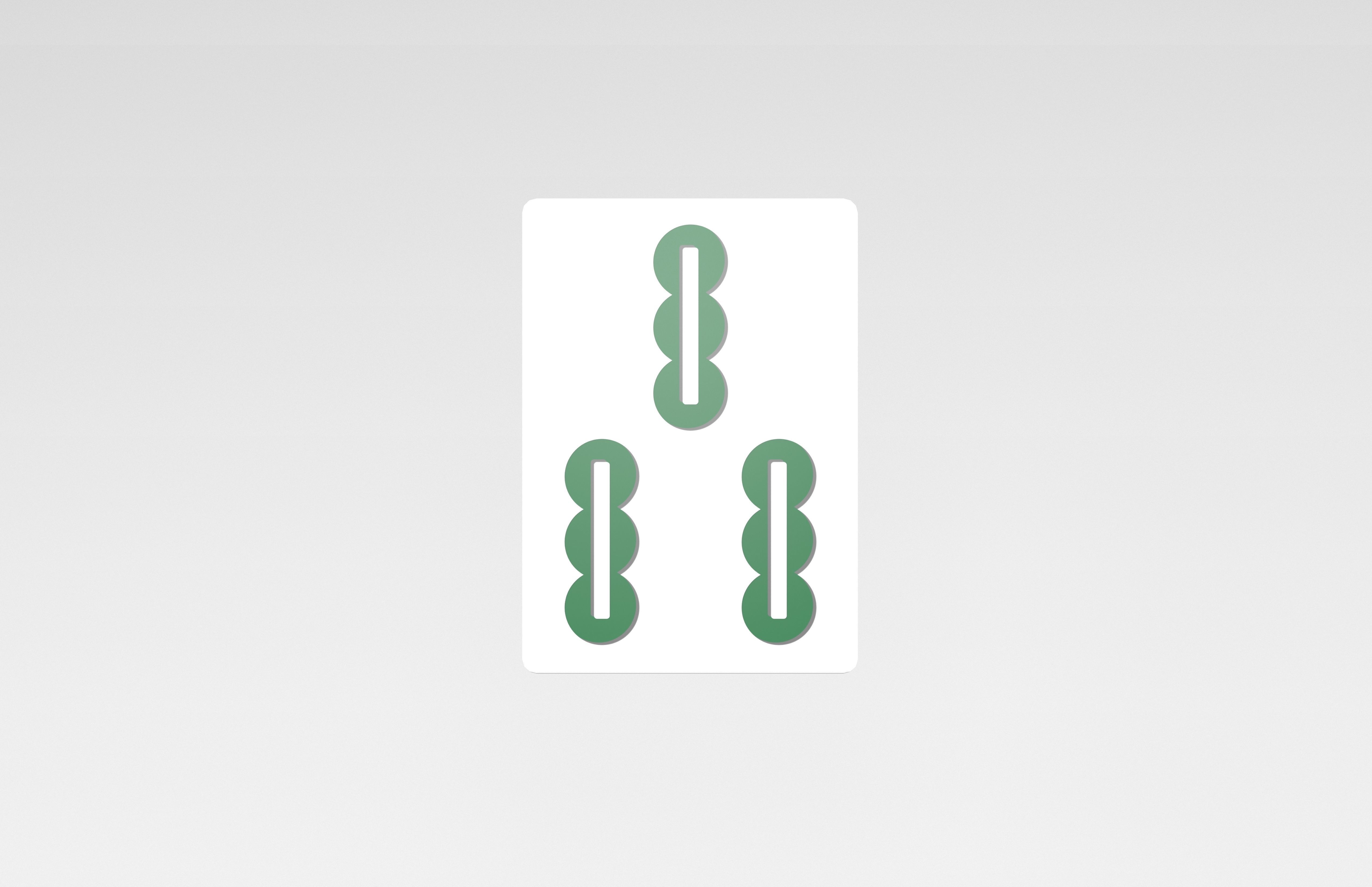 Mahjong V1 Mega Pack Low-poly 3D model_86