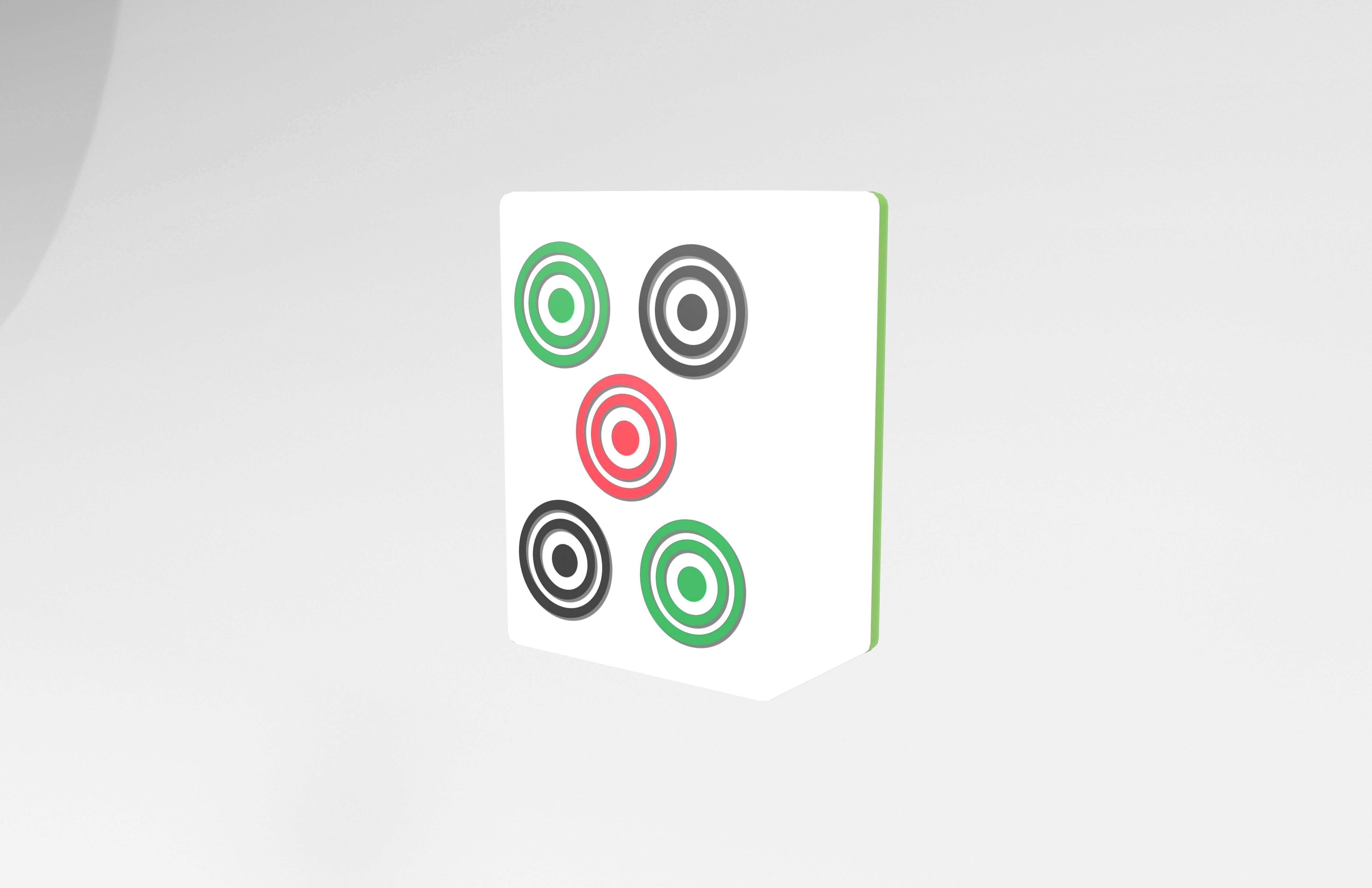 Mahjong V1 Mega Pack Low-poly 3D model_83