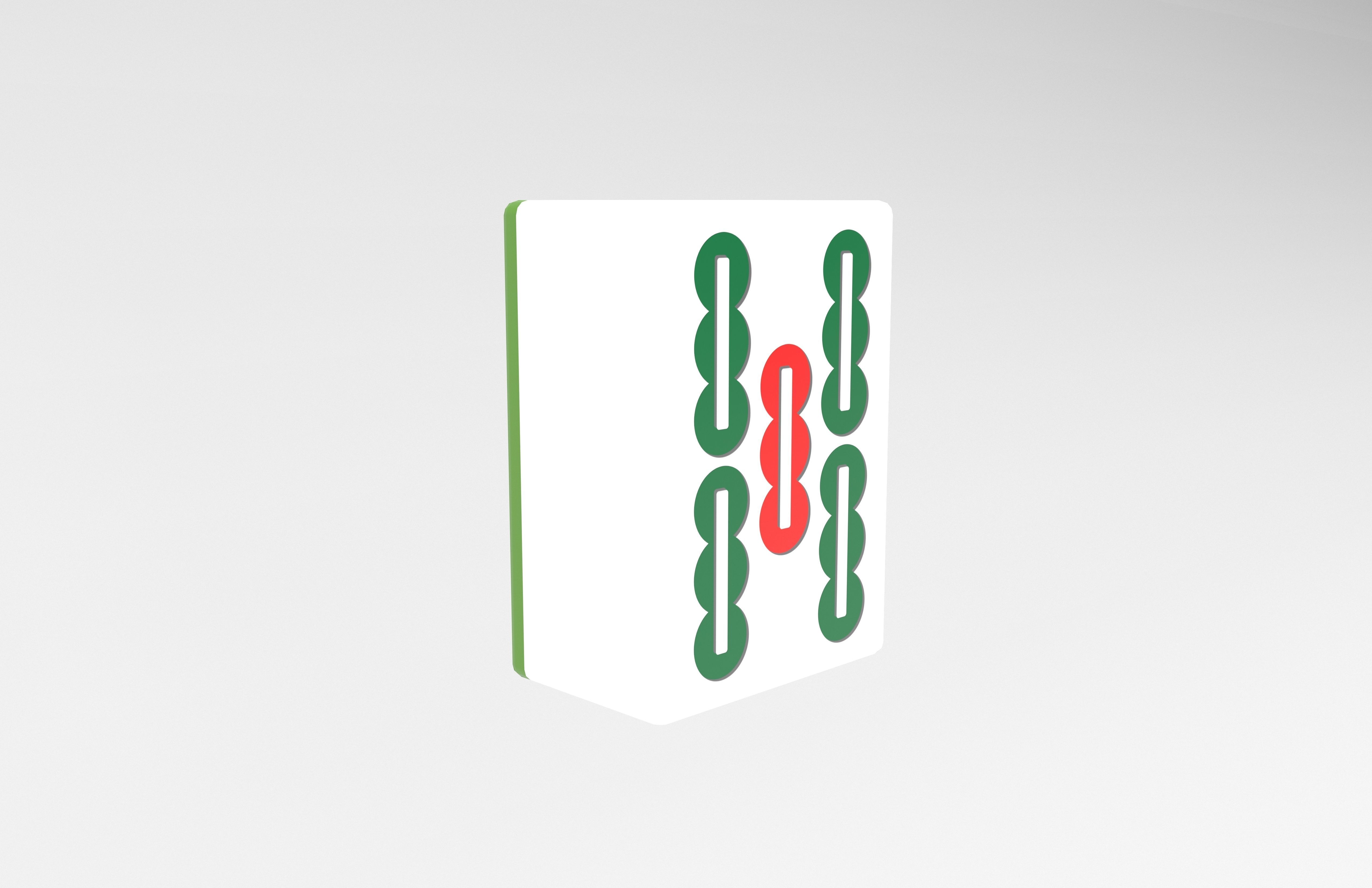 Mahjong V1 Mega Pack Low-poly 3D model_131