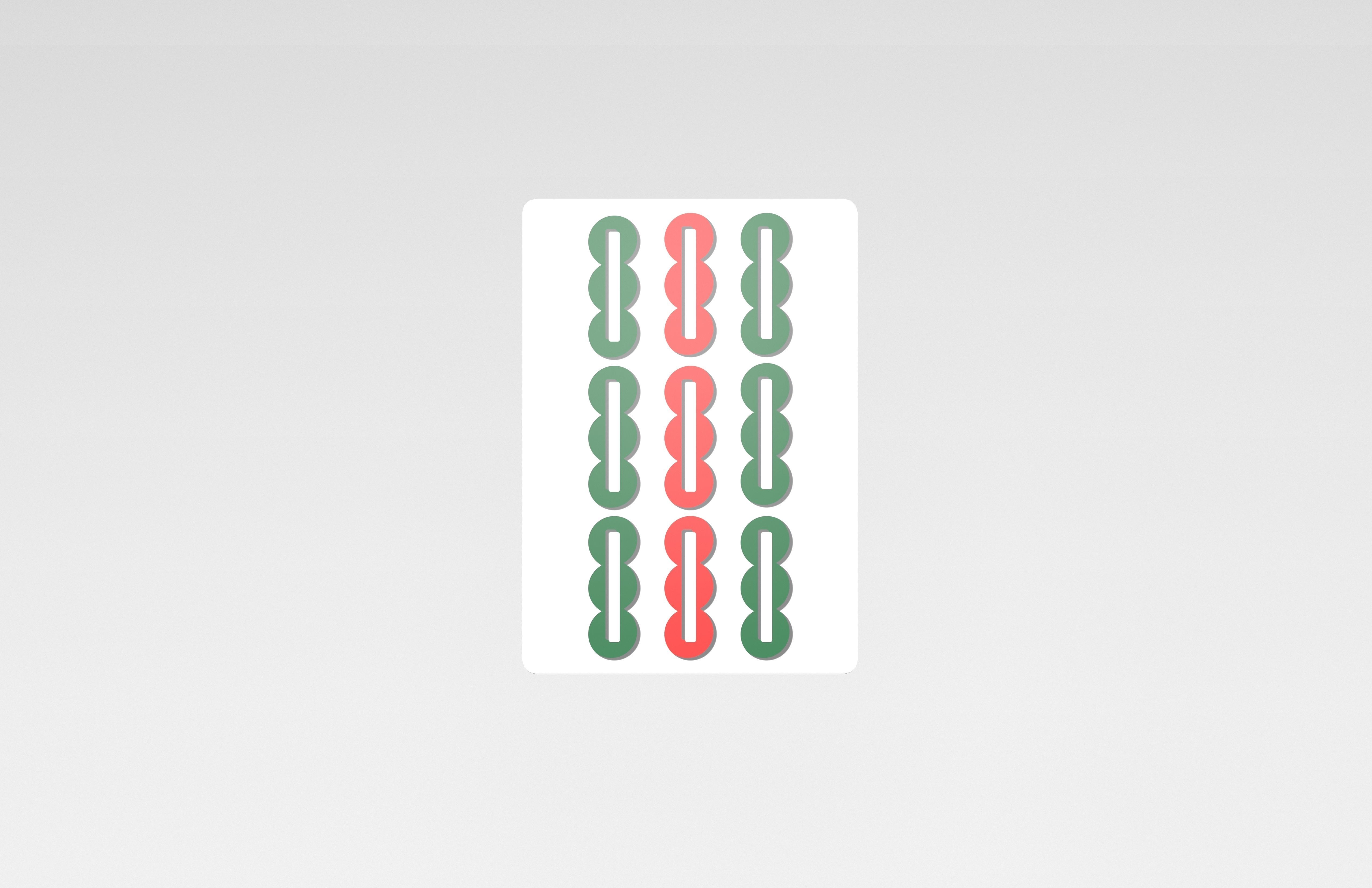 Mahjong V1 Mega Pack Low-poly 3D model_140