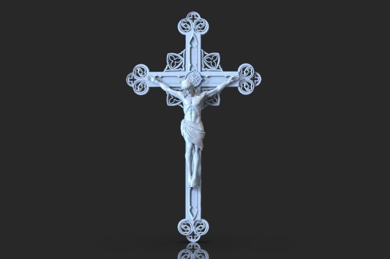 JESUS ON THE CROSS 3D print model 3D print model_5