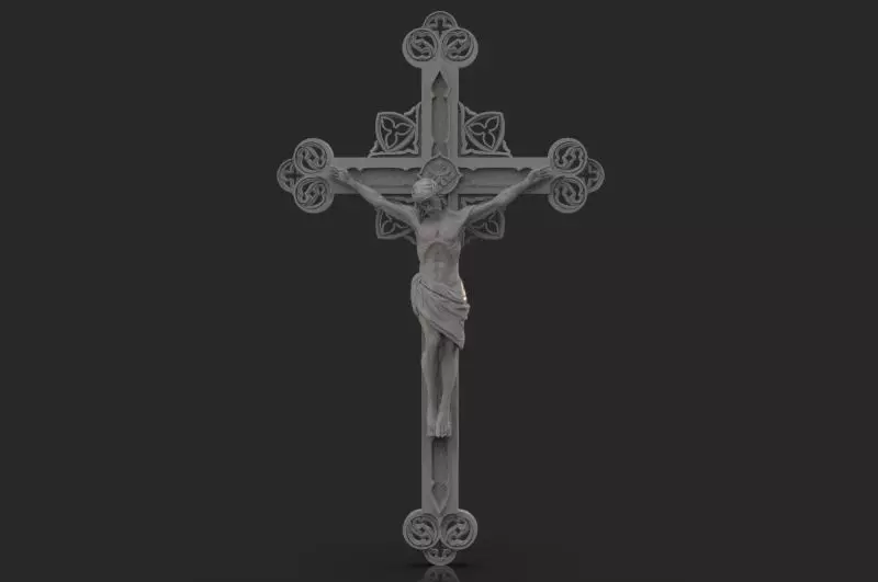 JESUS ON THE CROSS 3D print model 3D print model_0