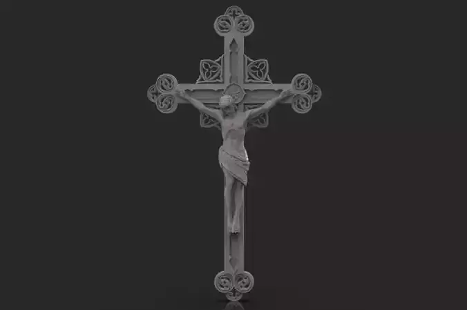 JESUS ON THE CROSS 3D print model 3D print model