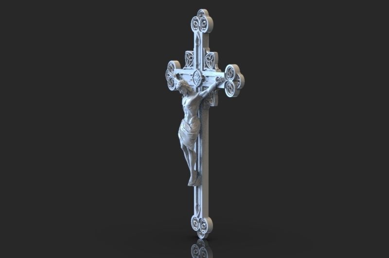 JESUS ON THE CROSS 3D print model 3D print model_6