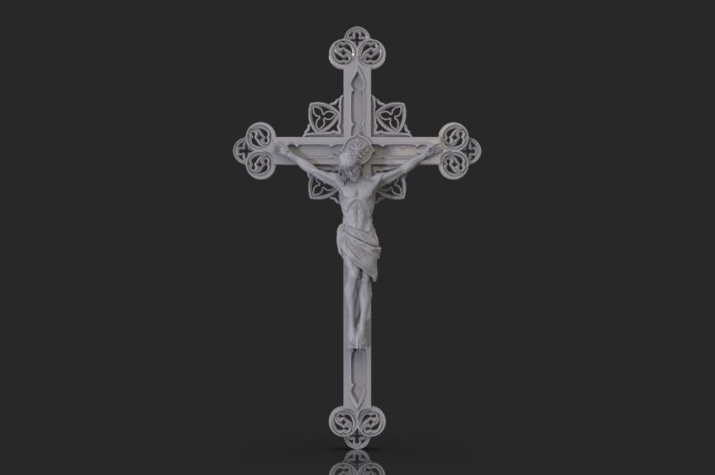 JESUS ON THE CROSS 3D print model 3D print model_1