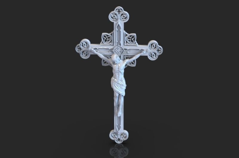 JESUS ON THE CROSS 3D print model 3D print model_9