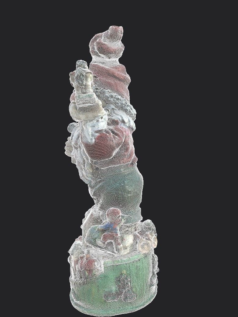 Garden Gnome Low-poly 3D model_28