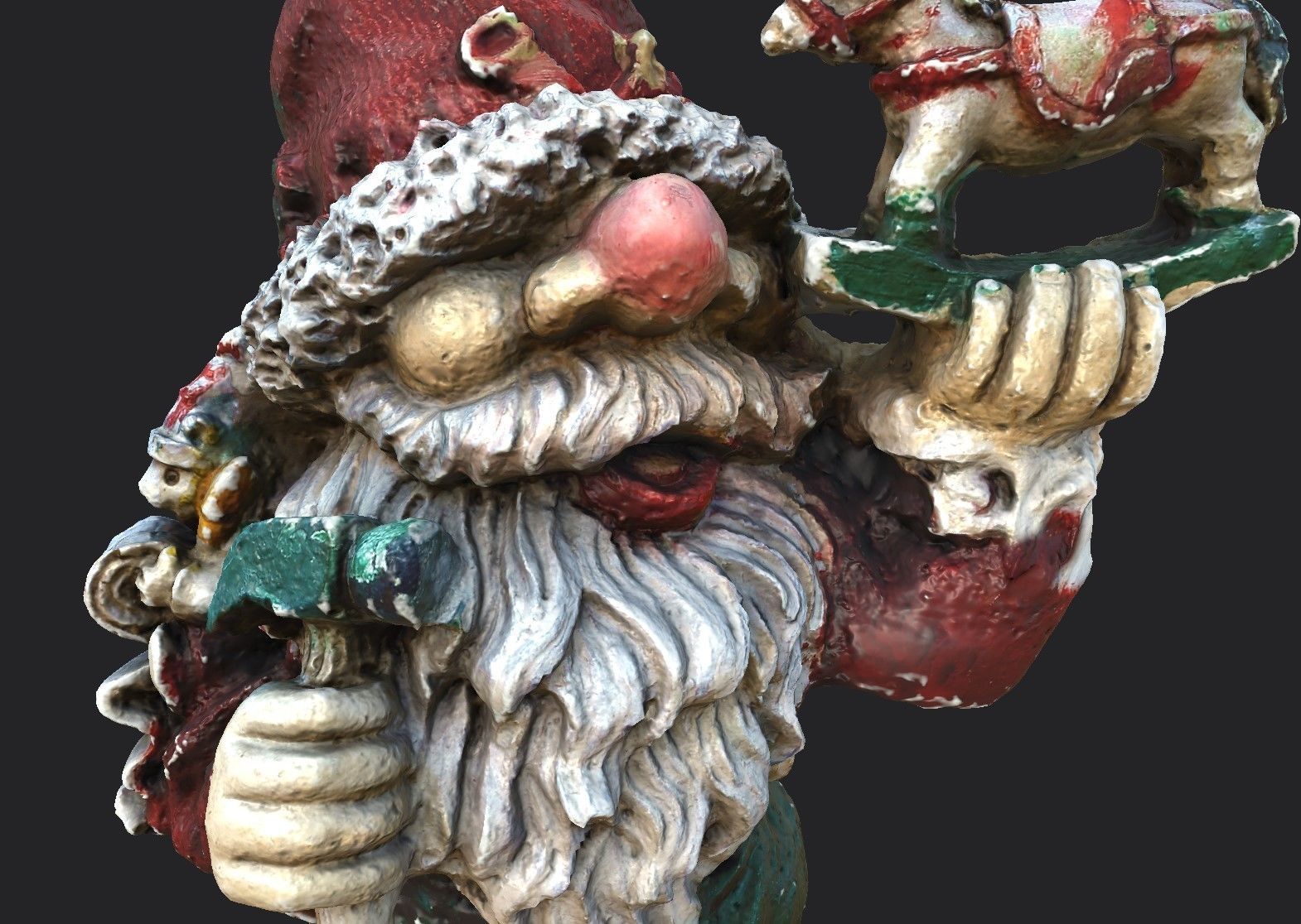 Garden Gnome Low-poly 3D model_11