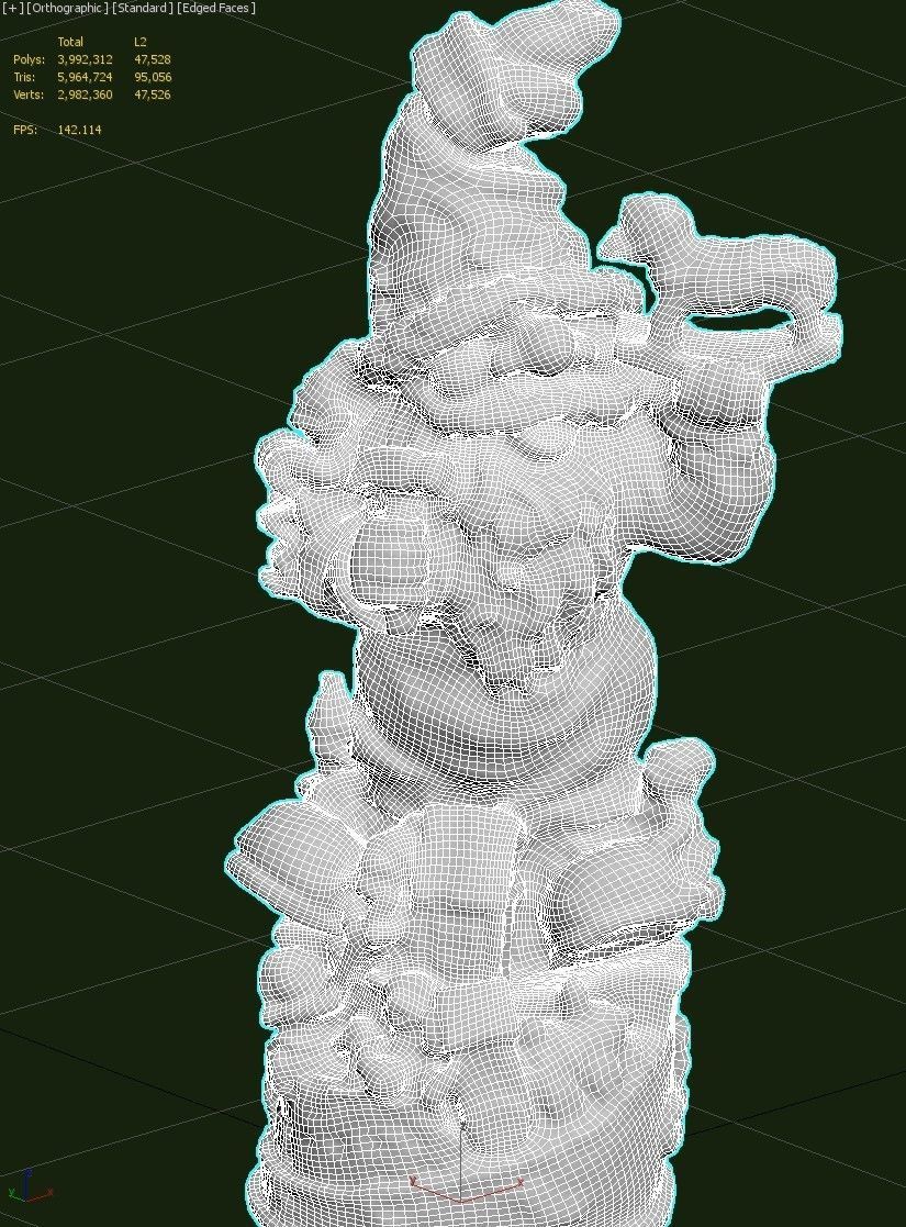 Garden Gnome Low-poly 3D model_30