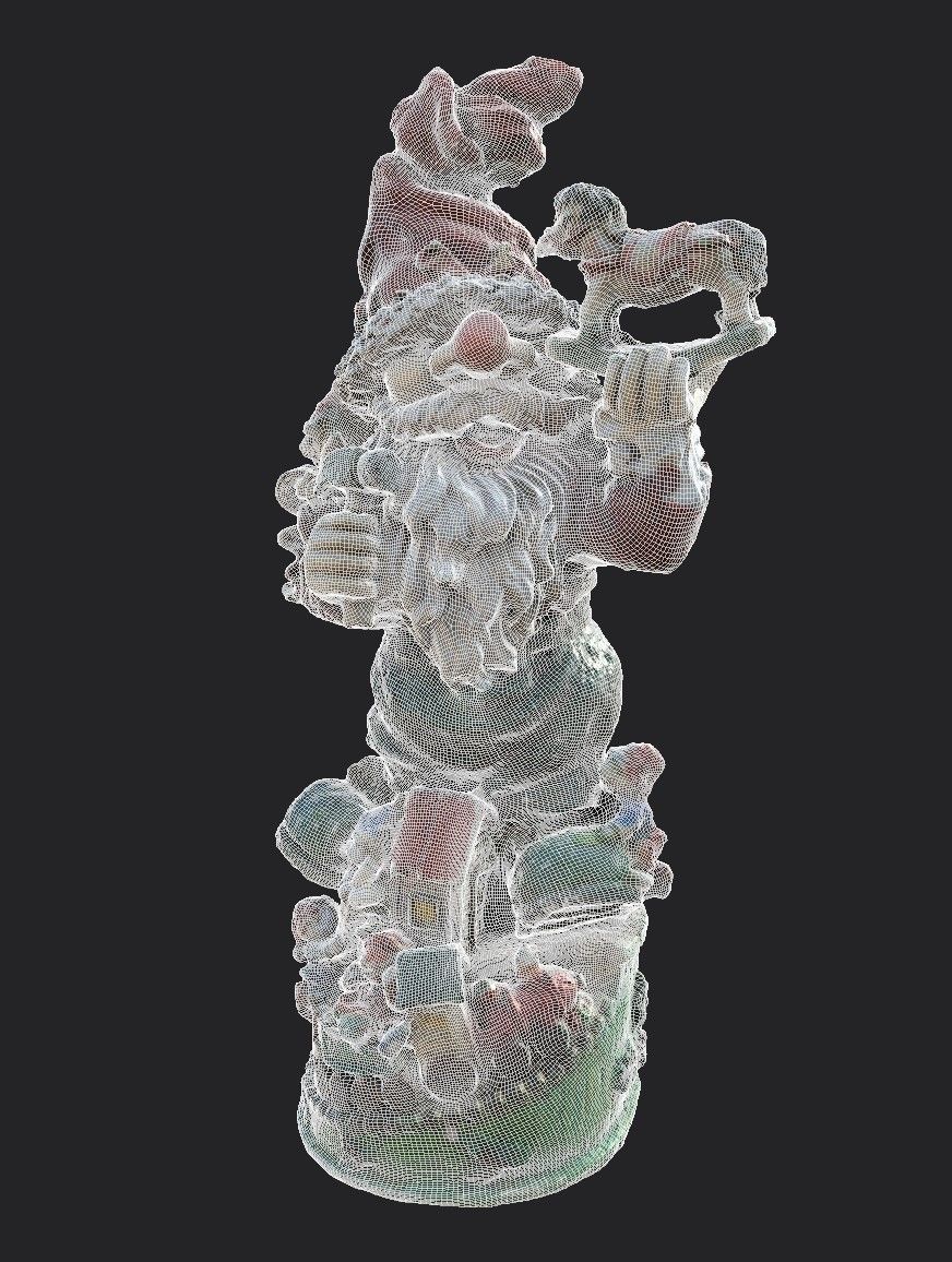 Garden Gnome Low-poly 3D model_25