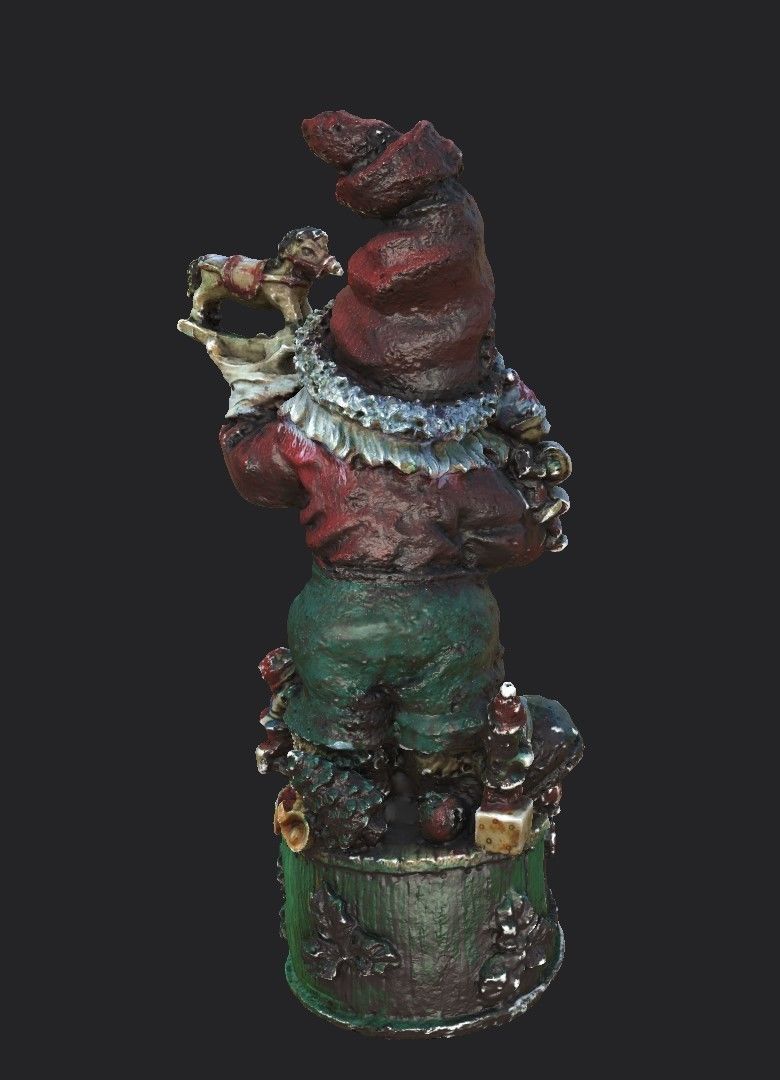 Garden Gnome Low-poly 3D model_7