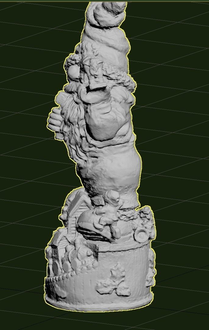 Garden Gnome Low-poly 3D model_42