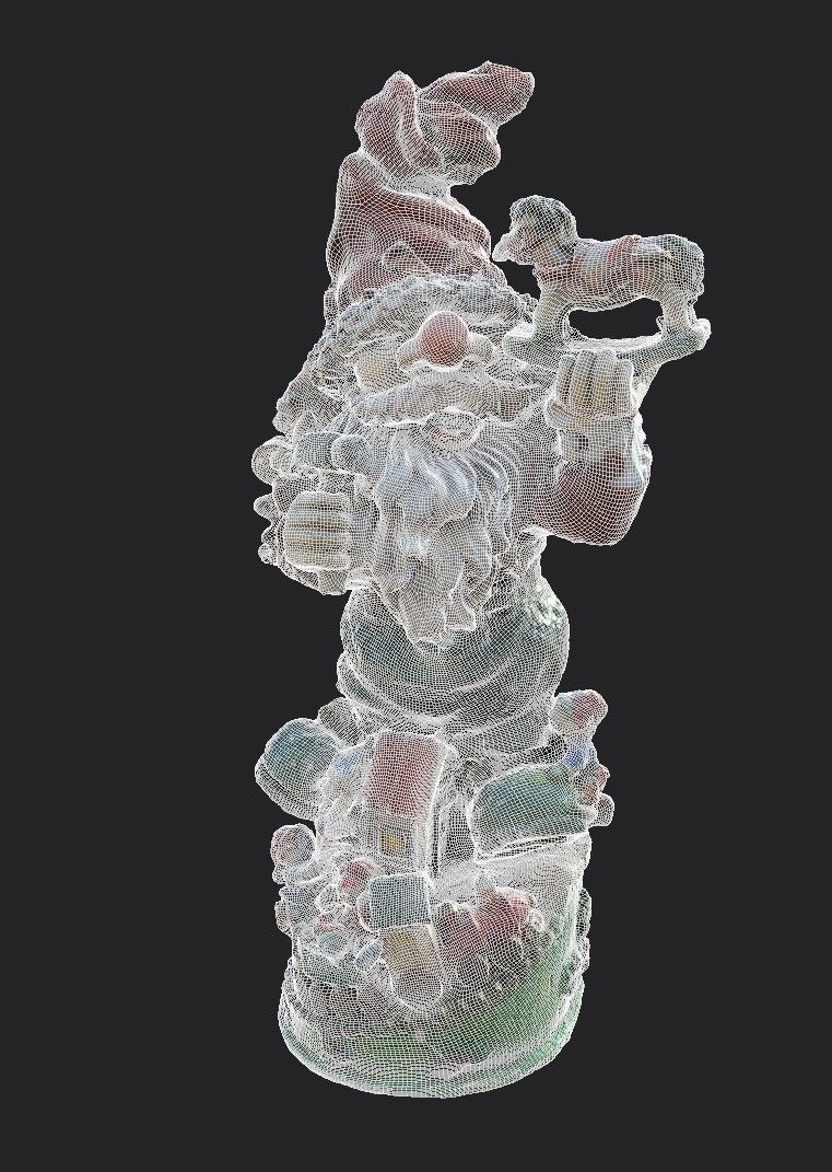 Garden Gnome Low-poly 3D model_22