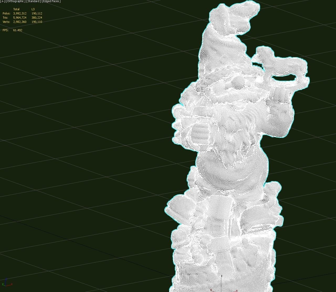 Garden Gnome Low-poly 3D model_31