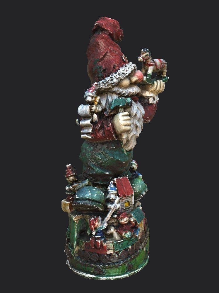 Garden Gnome Low-poly 3D model_9