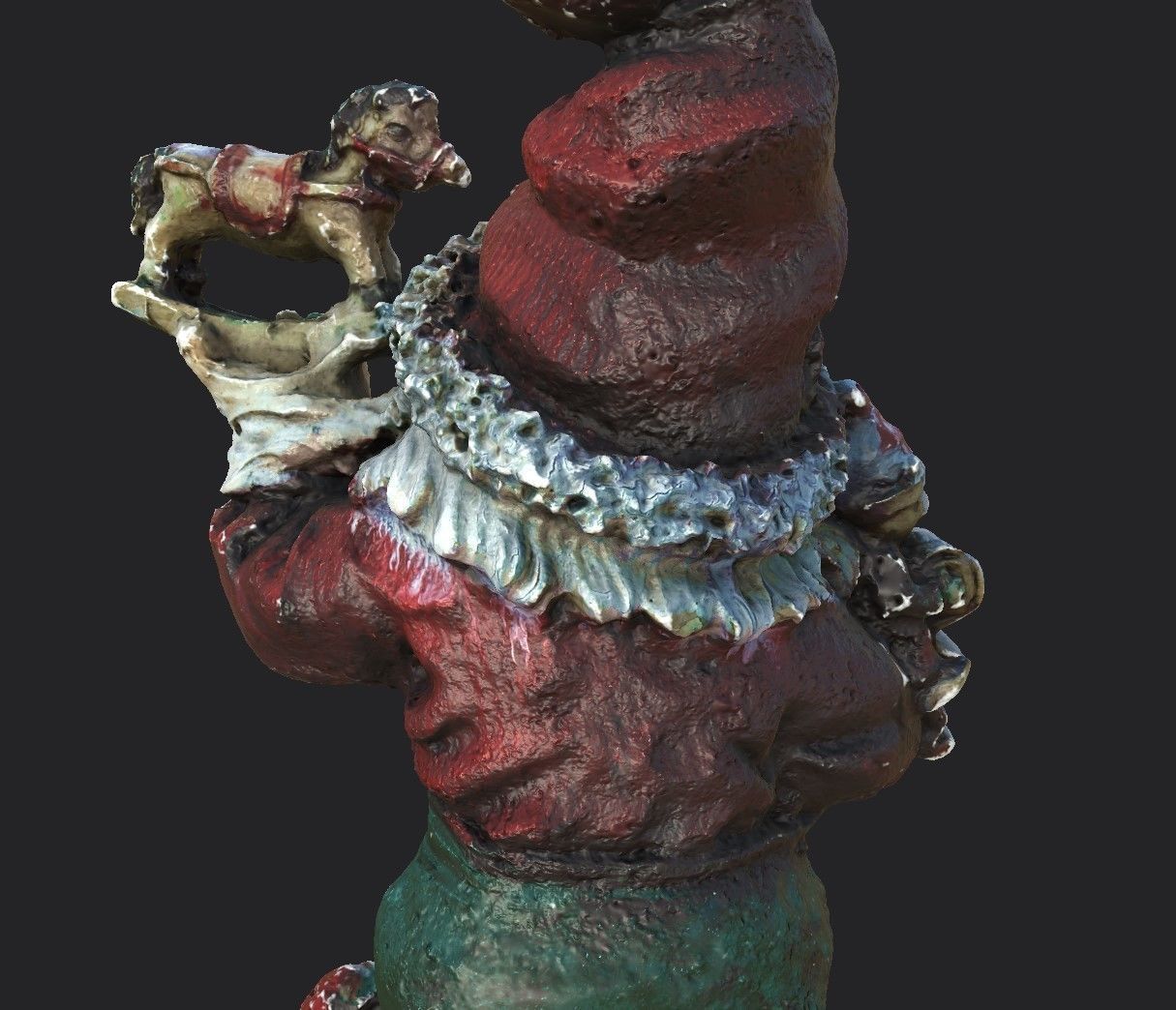 Garden Gnome Low-poly 3D model_12