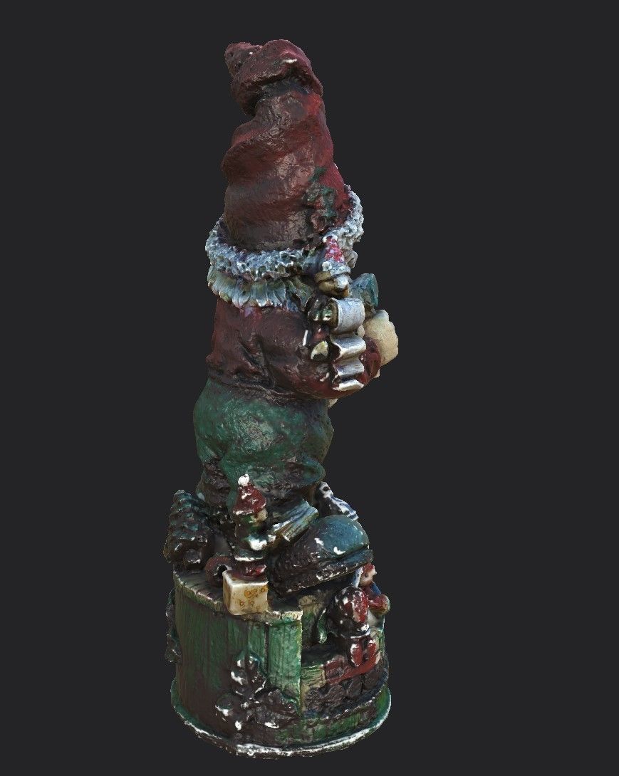 Garden Gnome Low-poly 3D model_8