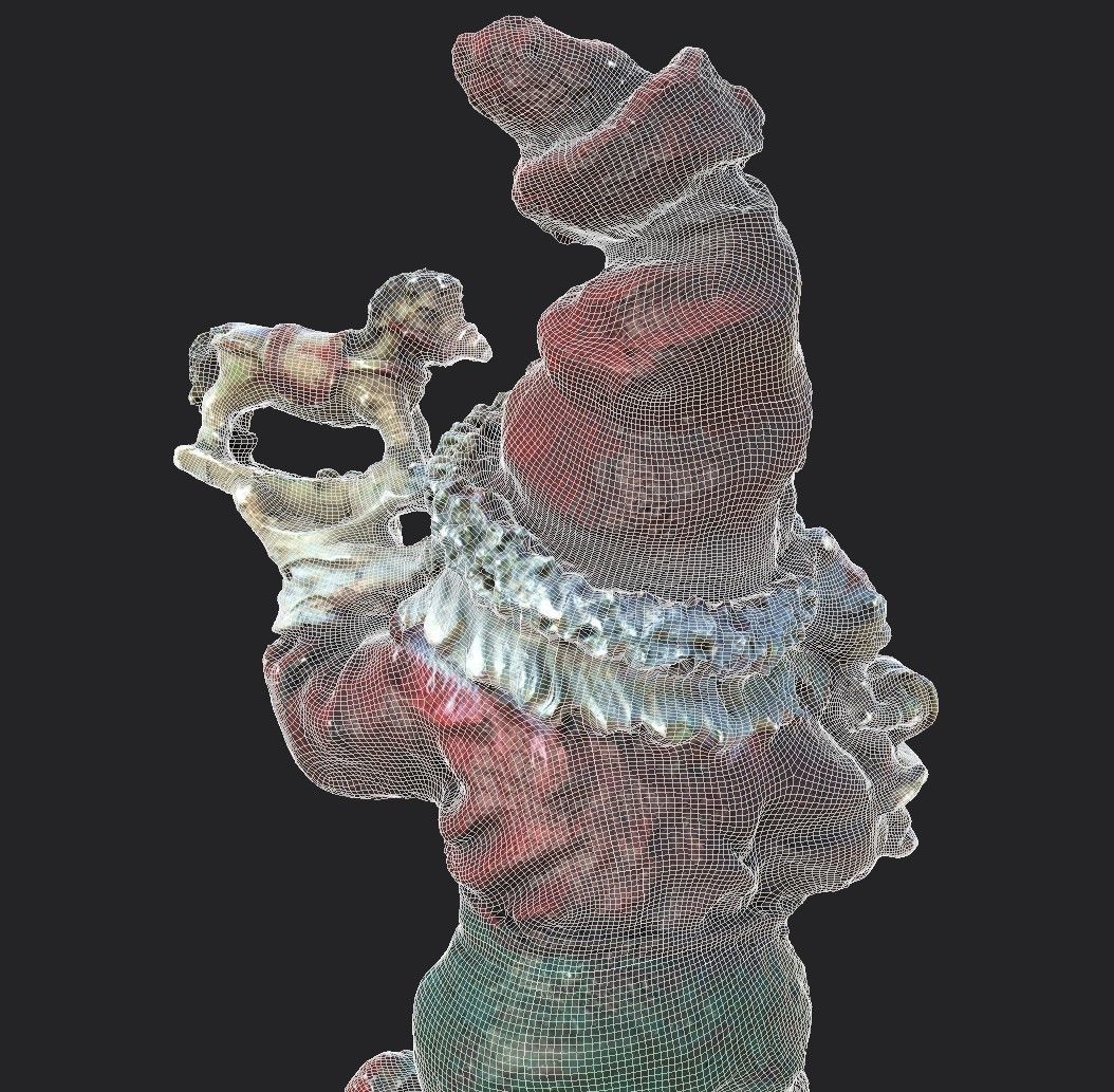 Garden Gnome Low-poly 3D model_23