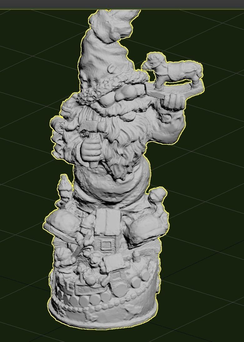 Garden Gnome Low-poly 3D model_40