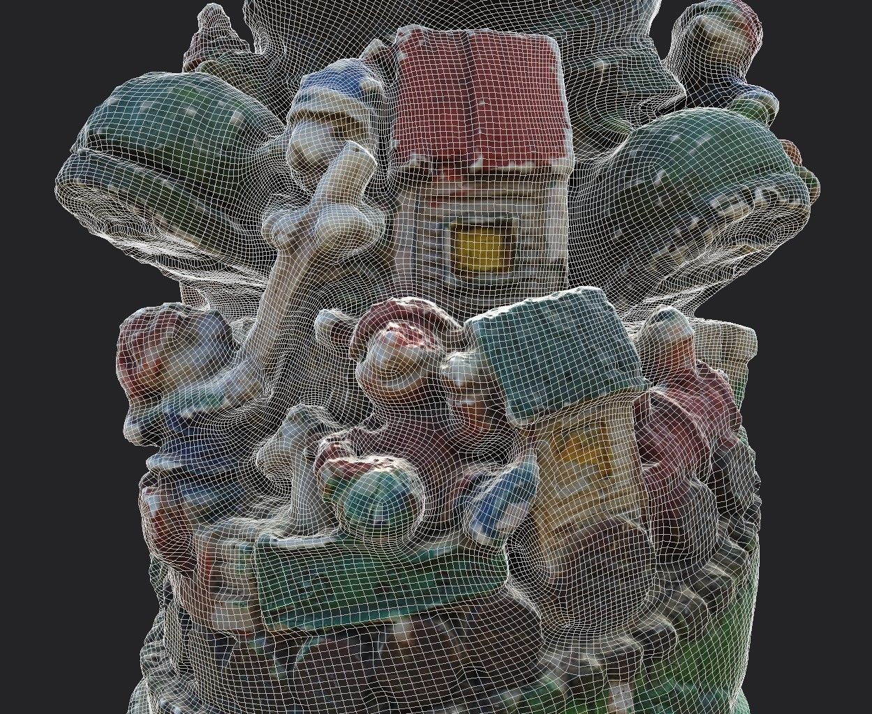 Garden Gnome Low-poly 3D model_18