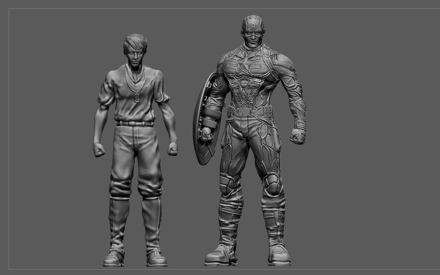 CAPTAIN AMERICA WINTER SOLDIER STEVE ROGERS MARVEL AVENGERS 3D print model_6