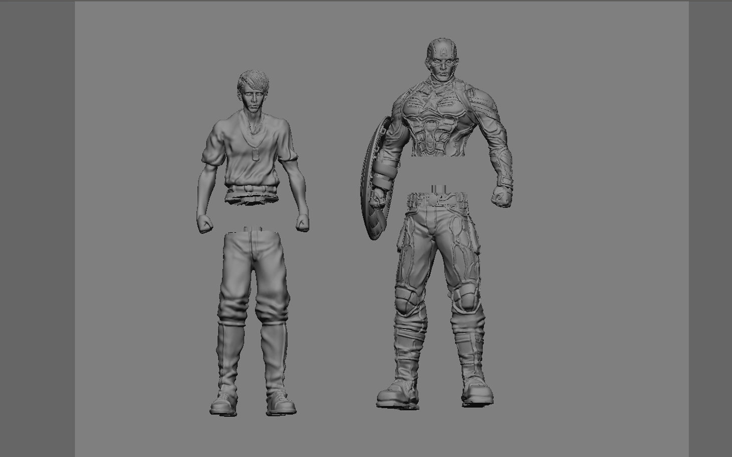 CAPTAIN AMERICA WINTER SOLDIER STEVE ROGERS MARVEL AVENGERS 3D print model_11