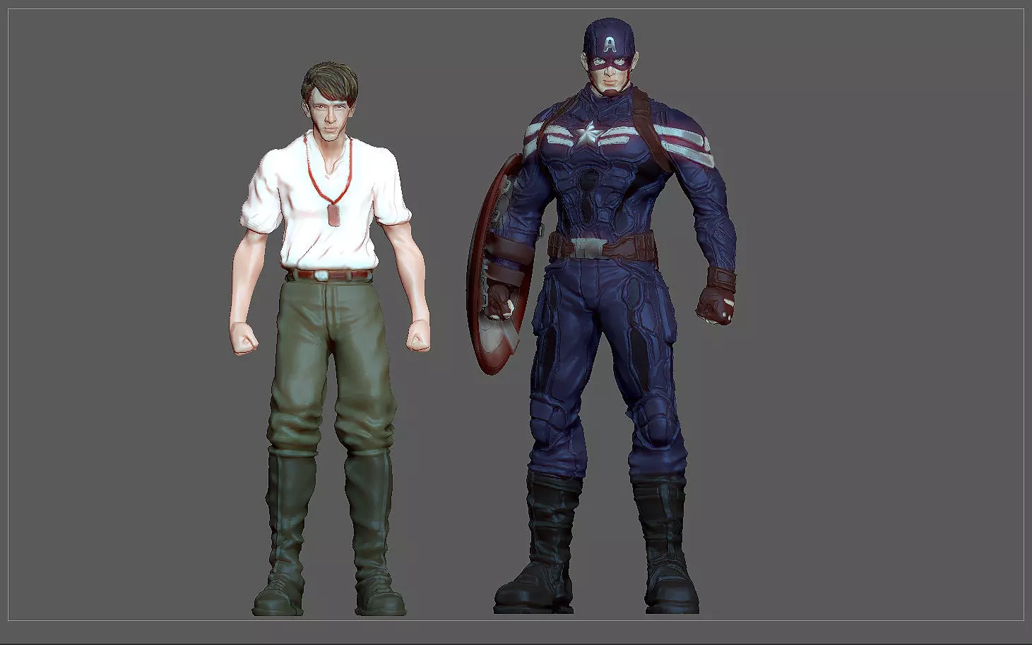 CAPTAIN AMERICA WINTER SOLDIER STEVE ROGERS MARVEL AVENGERS 3D print model_0