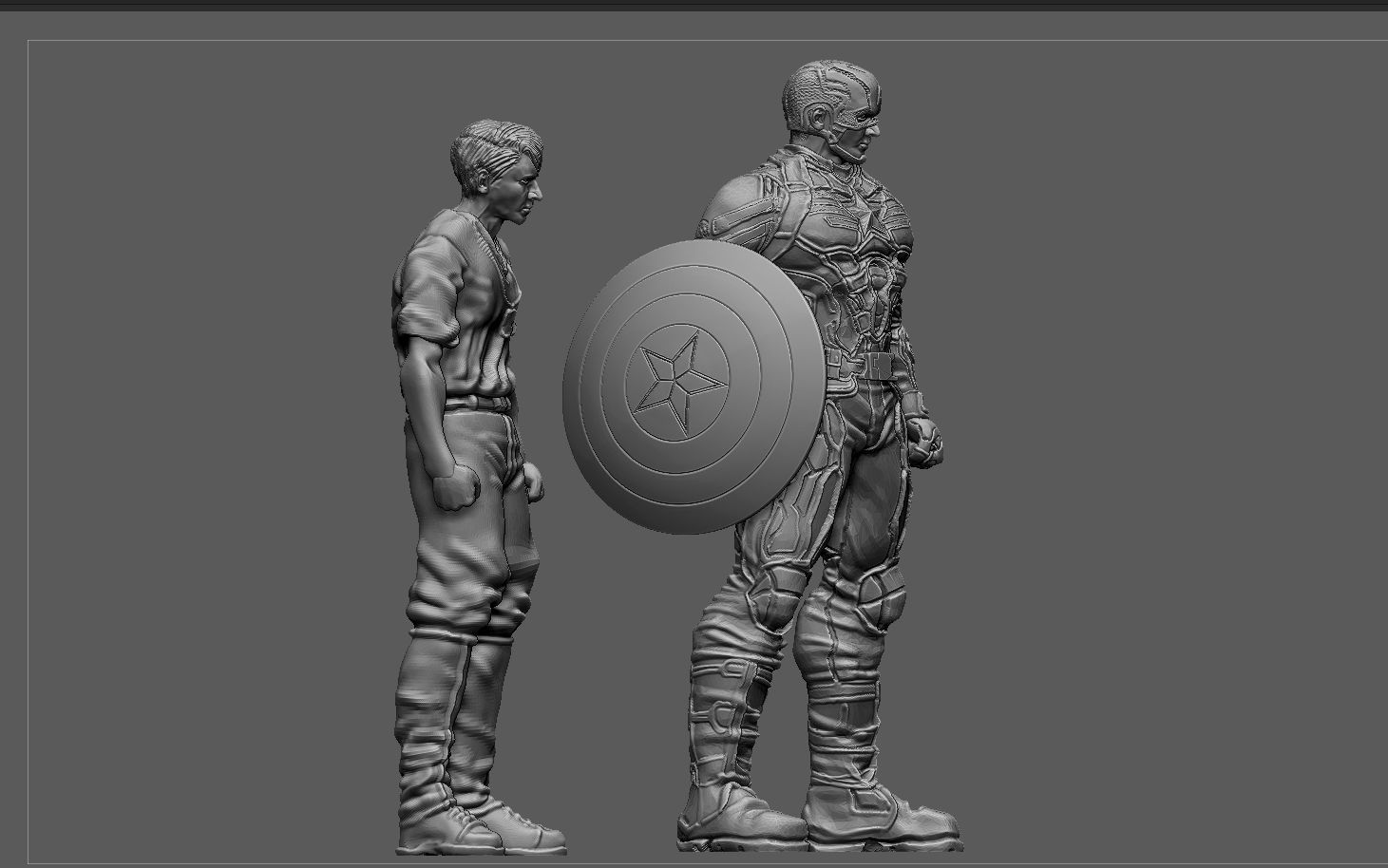 CAPTAIN AMERICA WINTER SOLDIER STEVE ROGERS MARVEL AVENGERS 3D print model_8