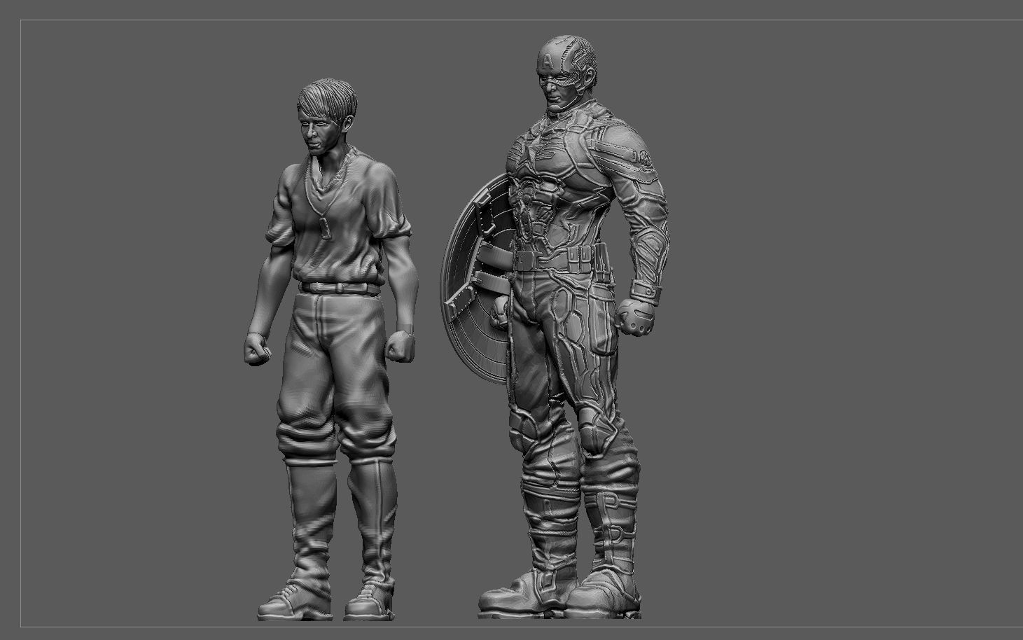 CAPTAIN AMERICA WINTER SOLDIER STEVE ROGERS MARVEL AVENGERS 3D print model_7