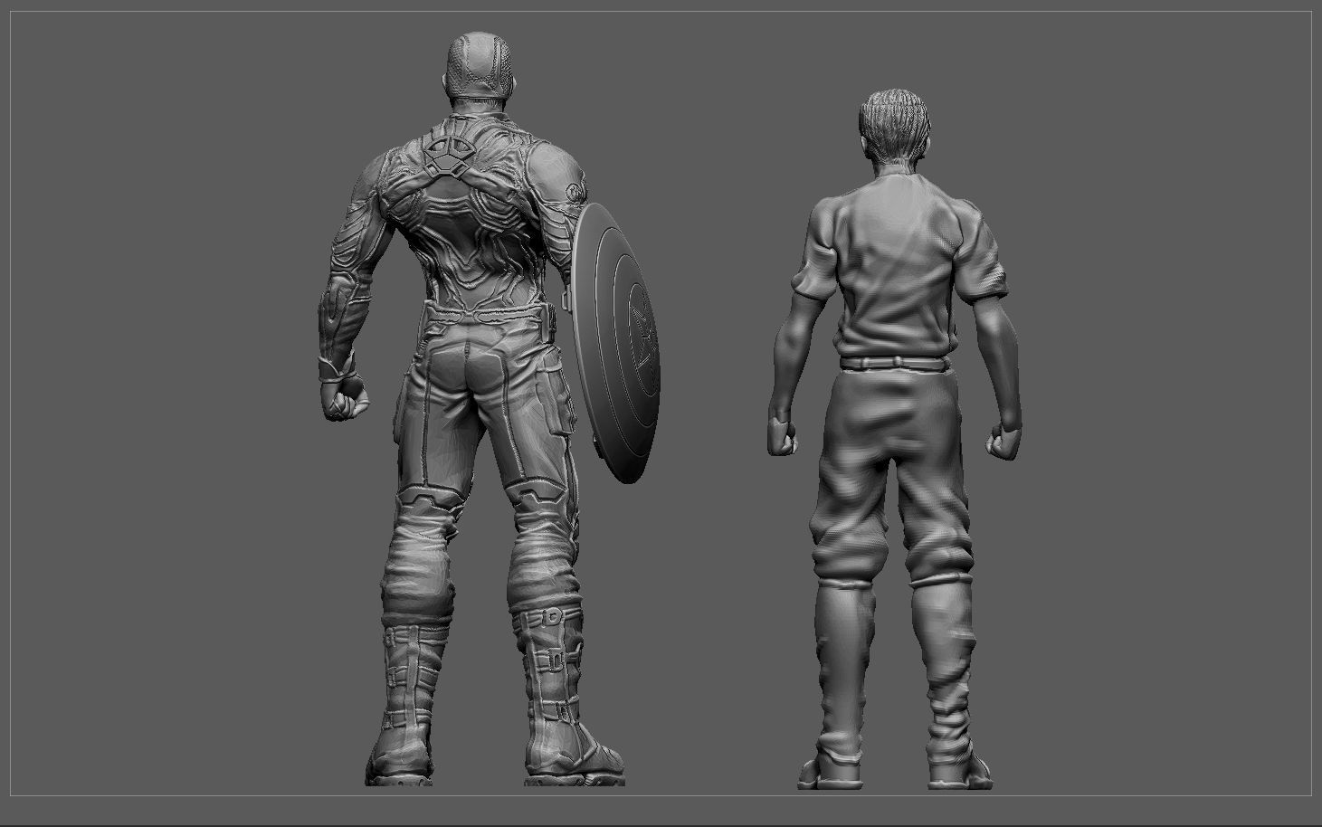 CAPTAIN AMERICA WINTER SOLDIER STEVE ROGERS MARVEL AVENGERS 3D print model_10