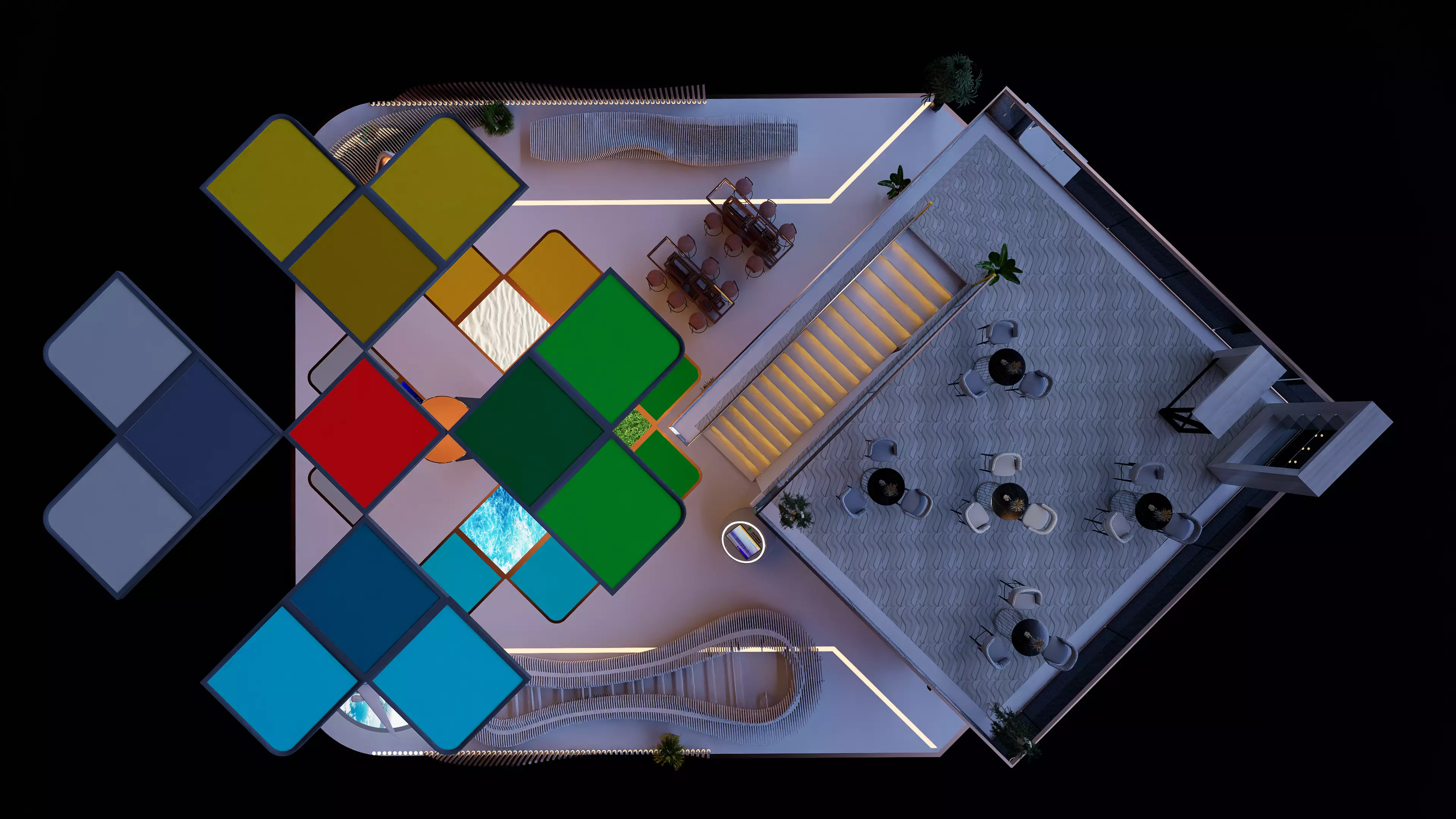 Exhibition Airports Booth 3D model_6