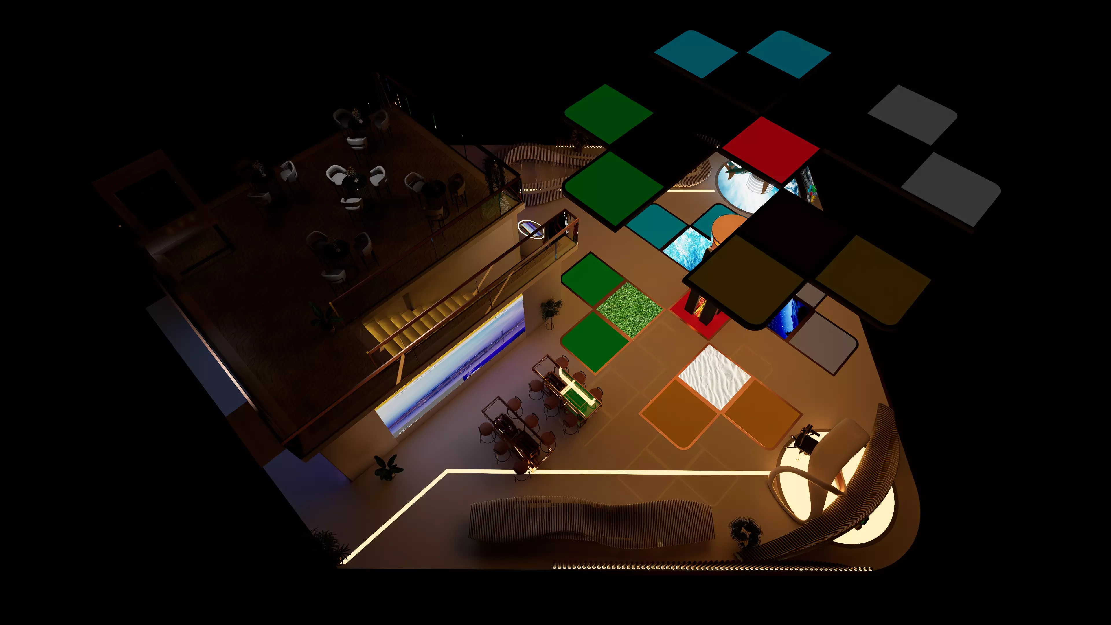 Exhibition Airports Booth 3D model_5